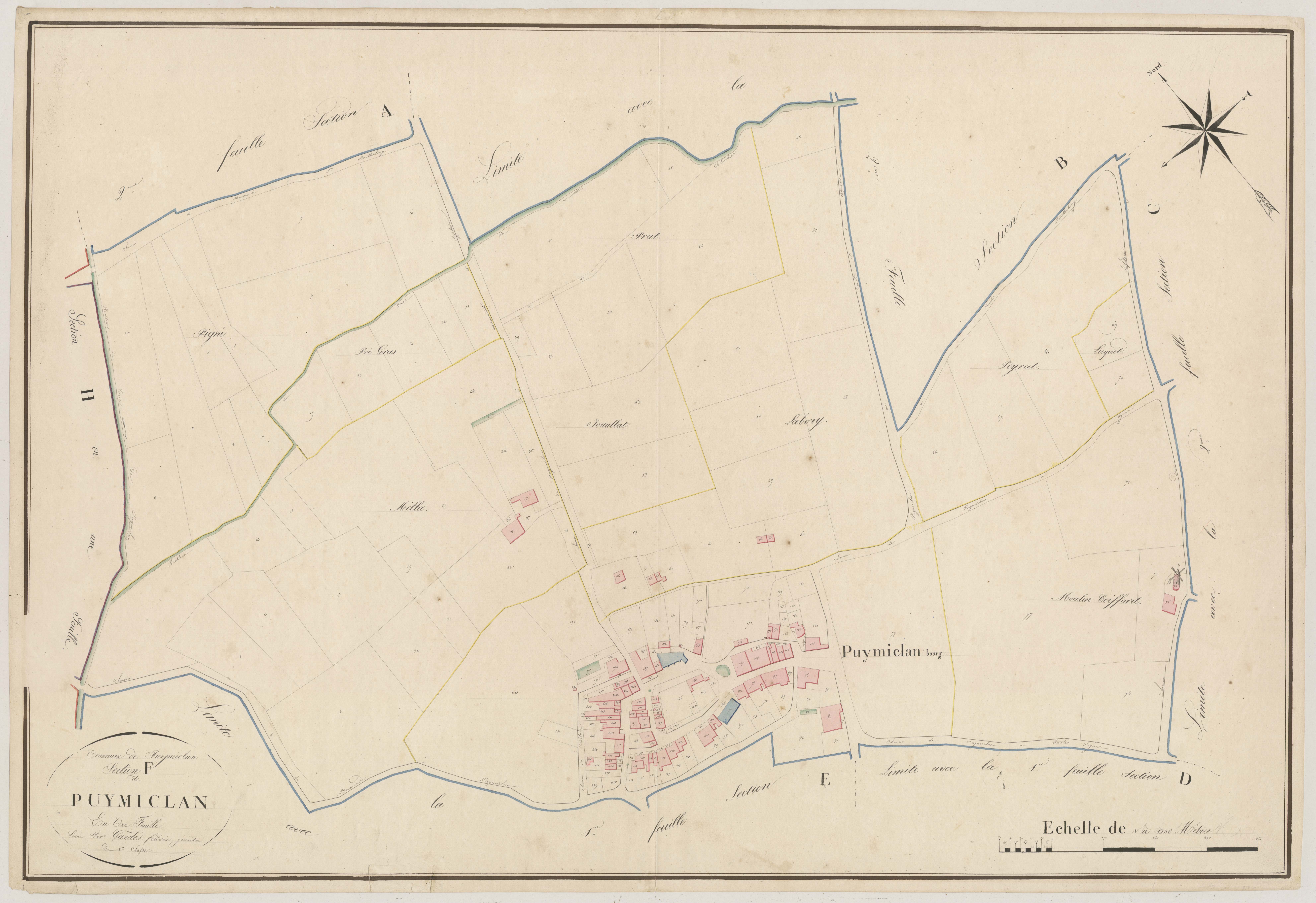 Plan napoléonien, atlas-F Puymiclan, Puymiclan