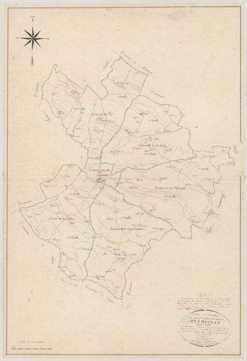 Plan napoléonien, atlas-TA, Puymiclan