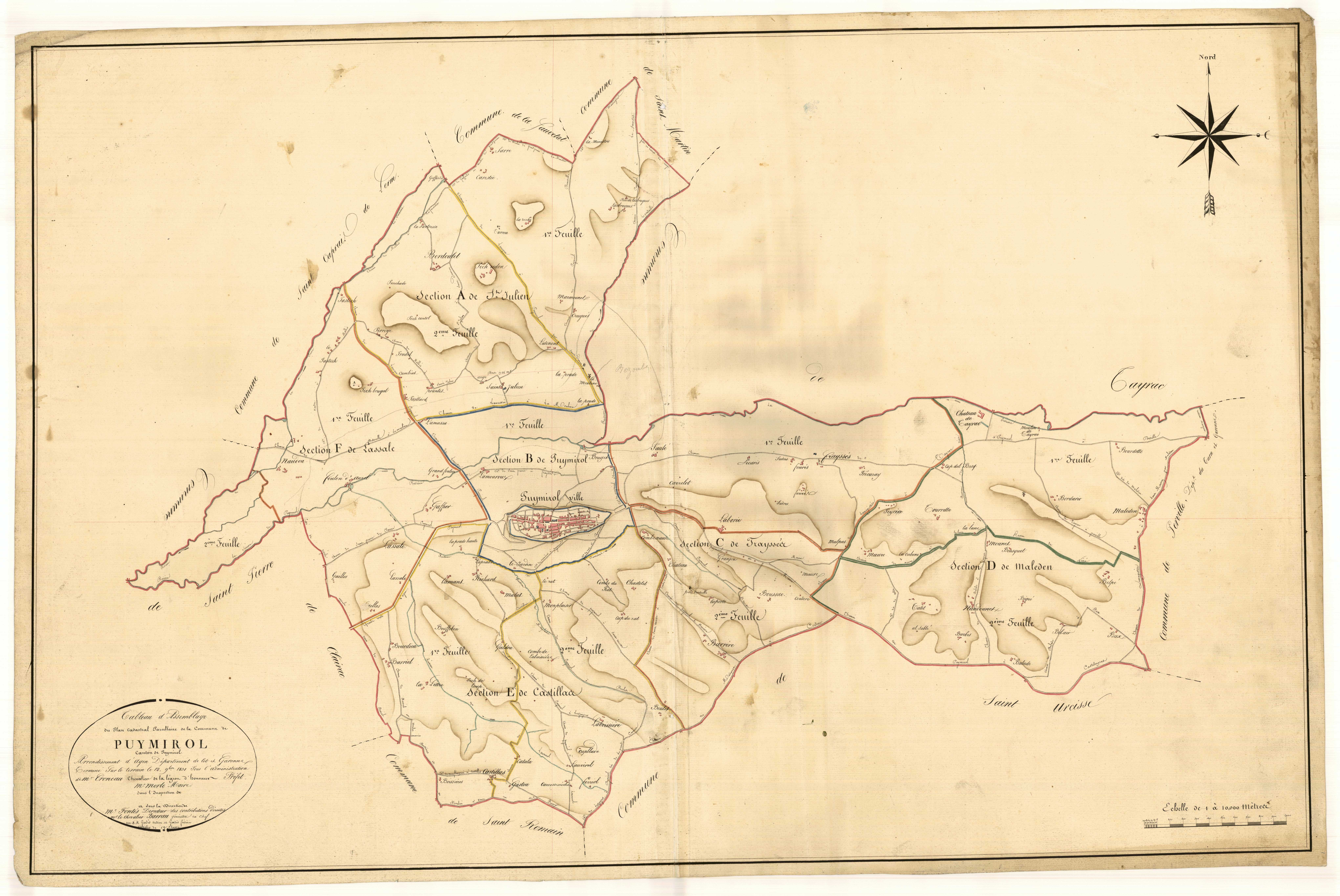 Plan napoléonien, atlas-TA, Puymirol