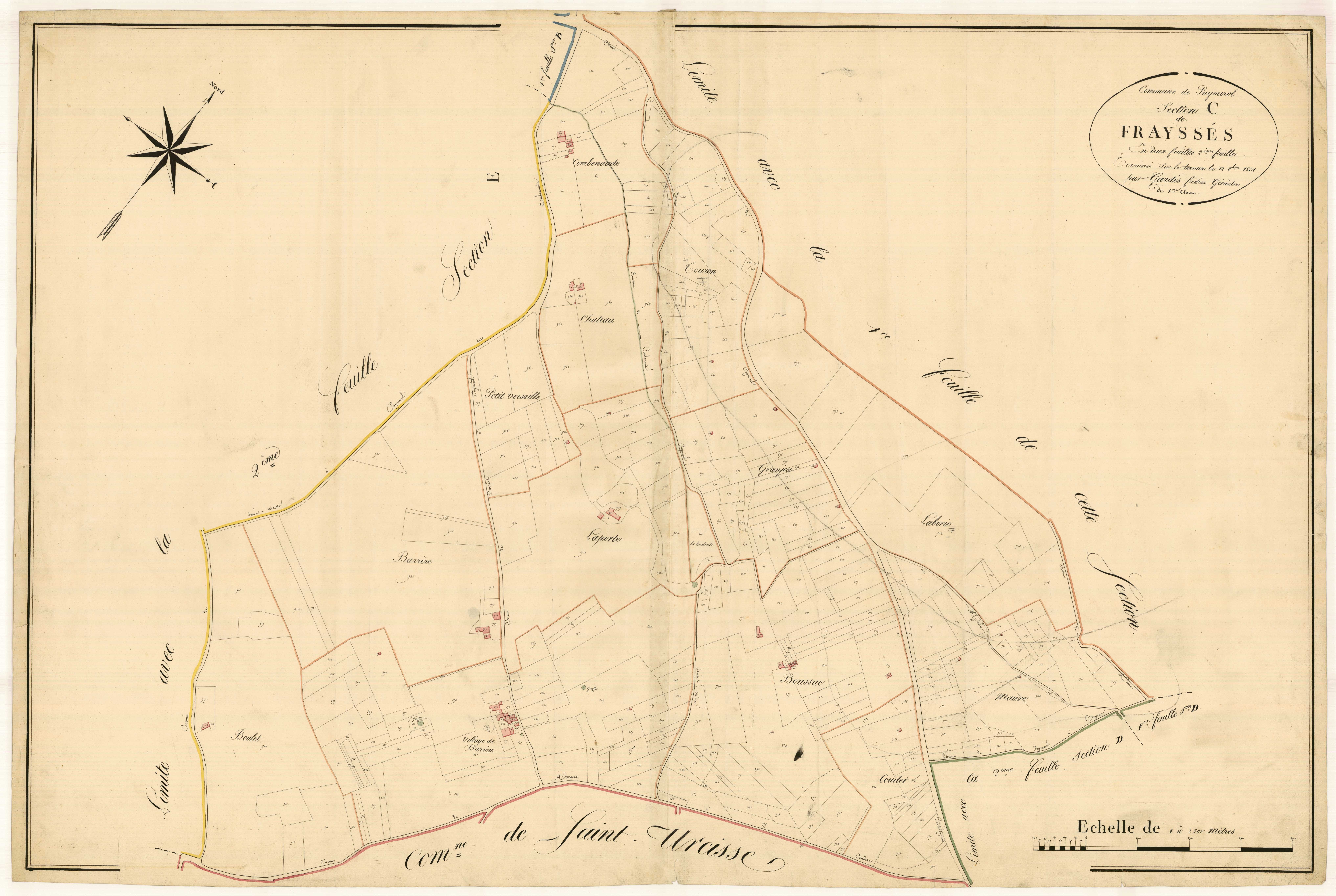 Plan napoléonien, atlas-C2 Frayssés, Puymirol