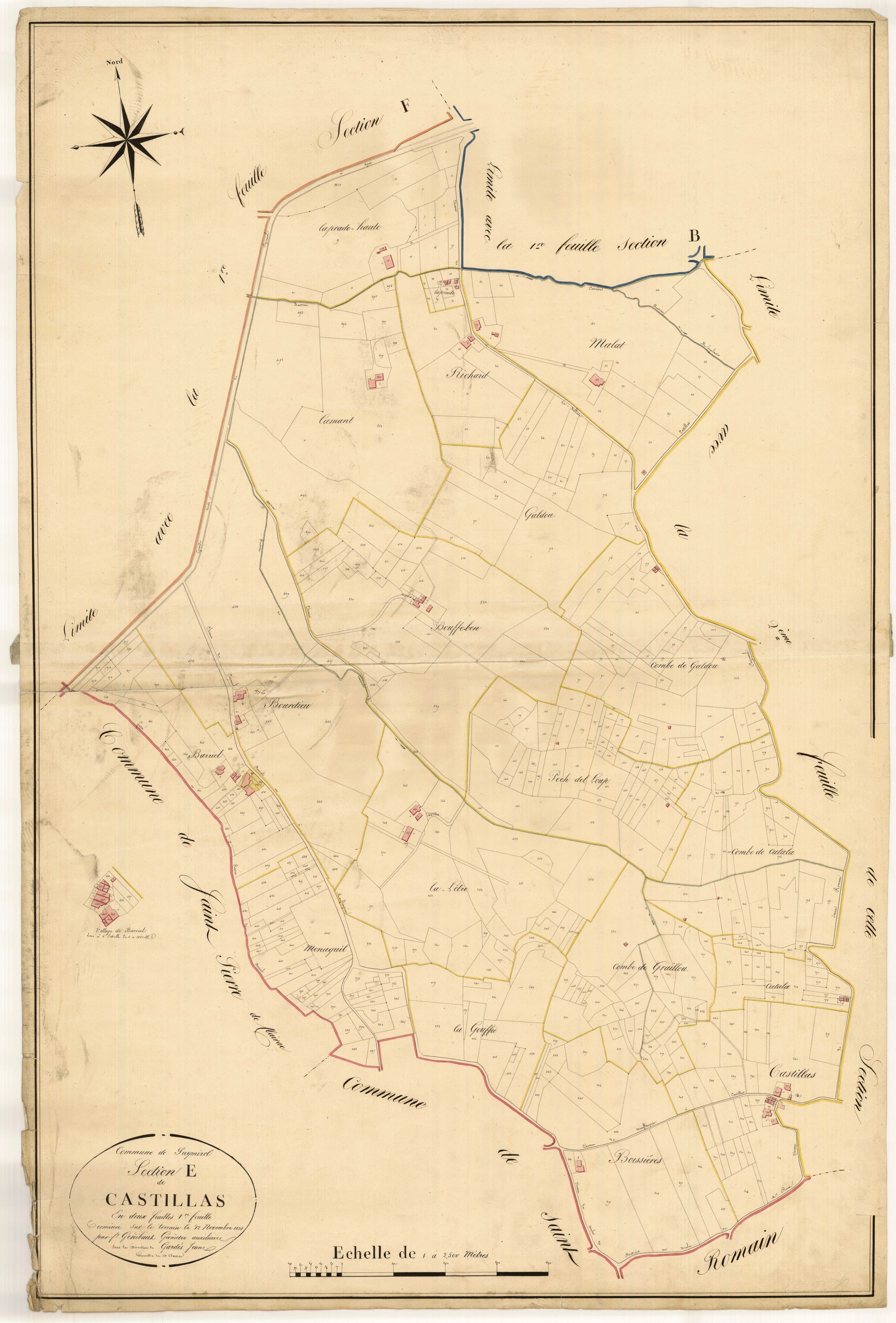 Plan napoléonien, atlas-E1 Castillas, Puymirol