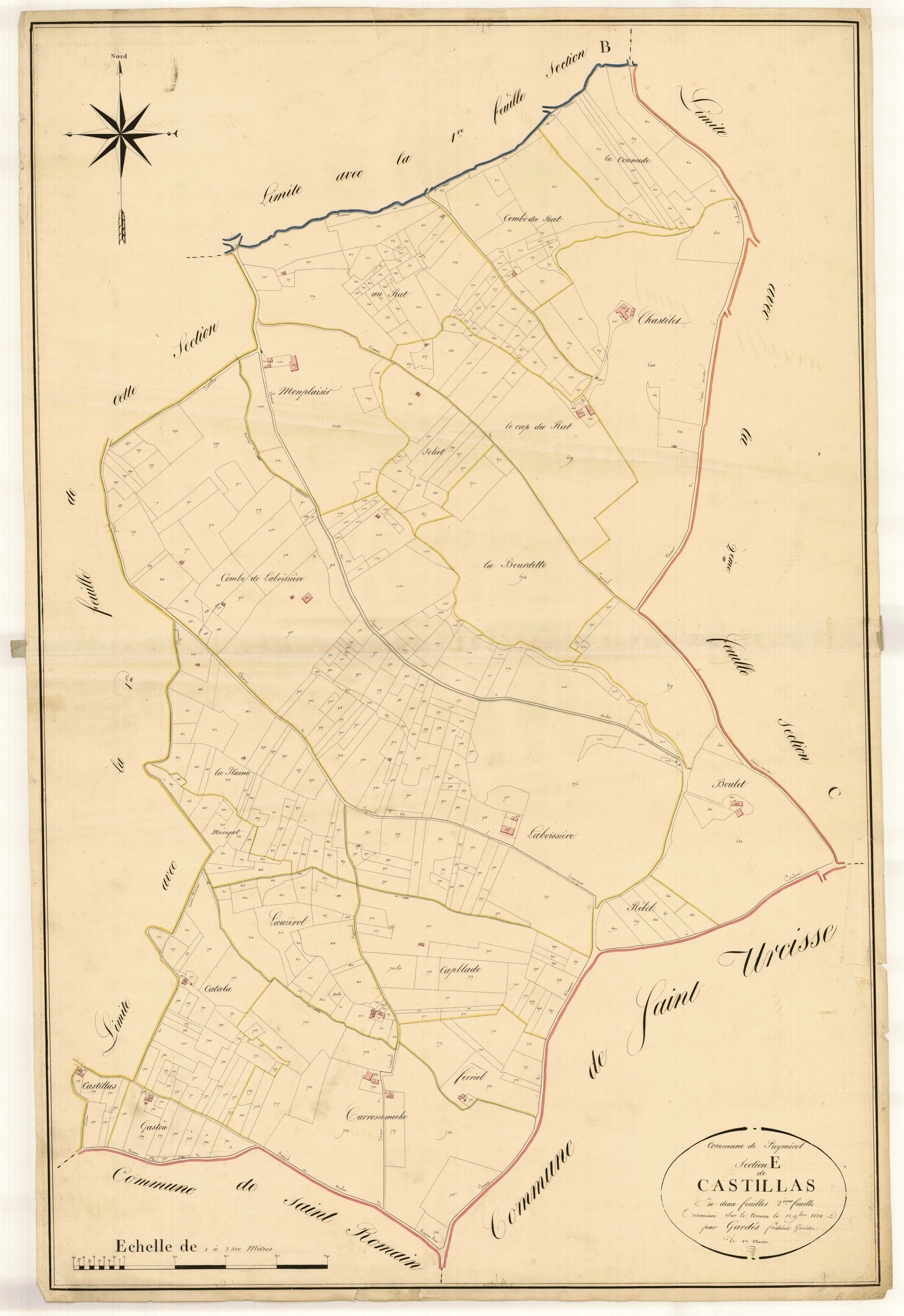 Plan napoléonien, atlas-E2 Castillas, Puymirol