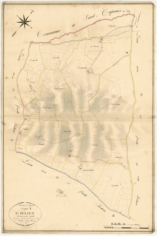 Plan napoléonien, atlas-A2 Saint Julien, Puymirol