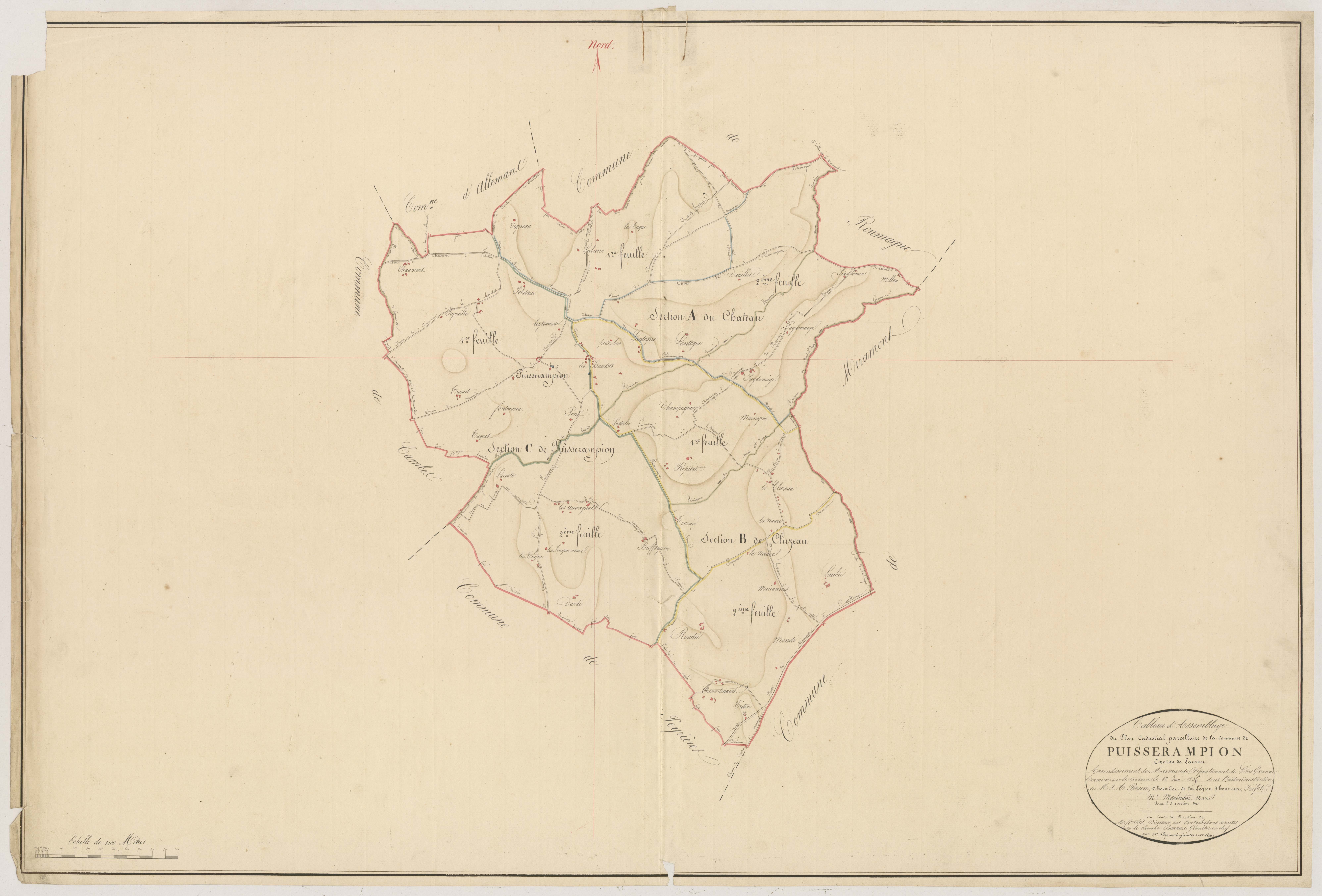 Plan napoléonien, atlas-TA, Puysserampion