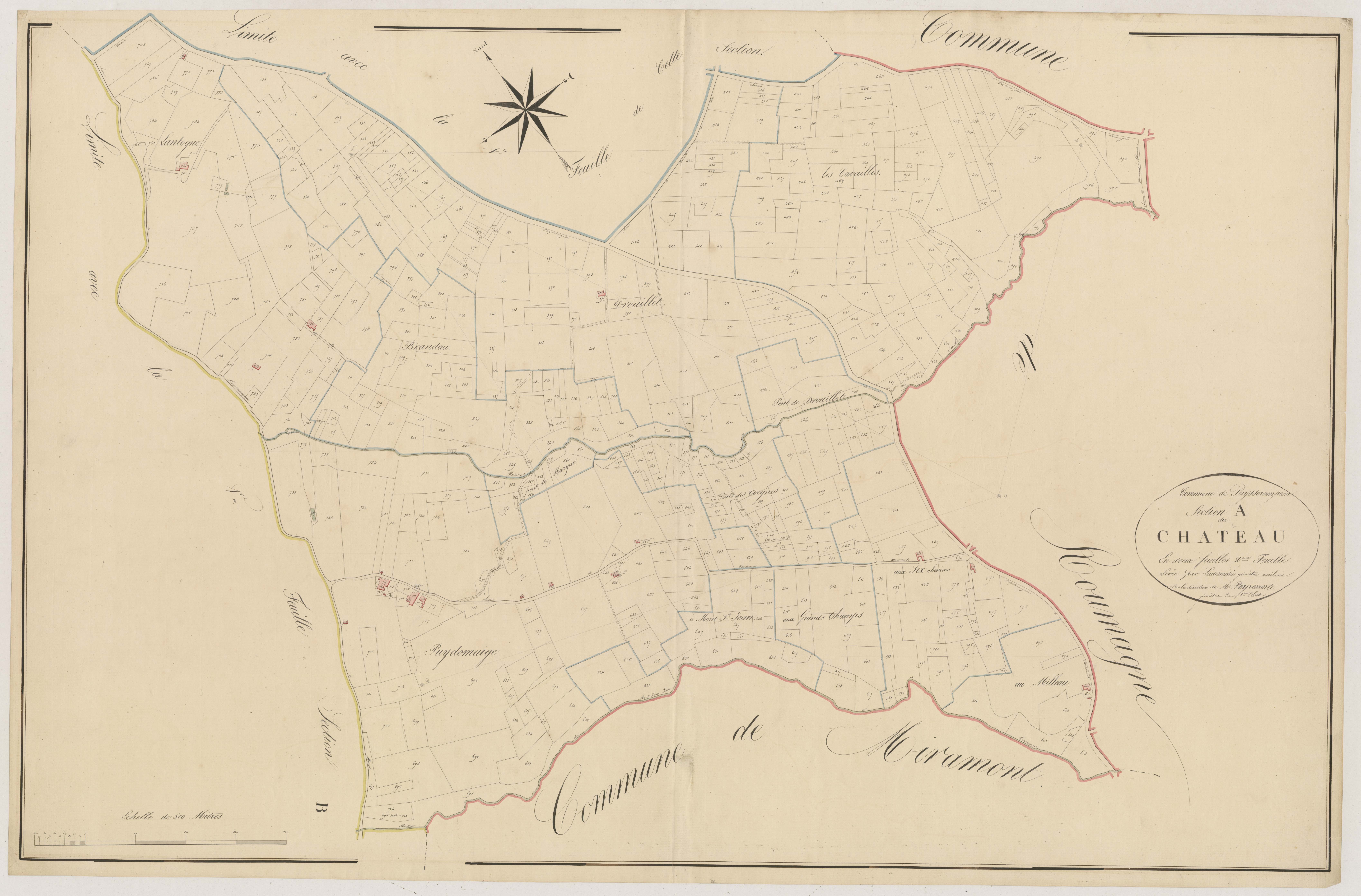 Plan napoléonien, atlas-A1 Le Château, Puysserampion