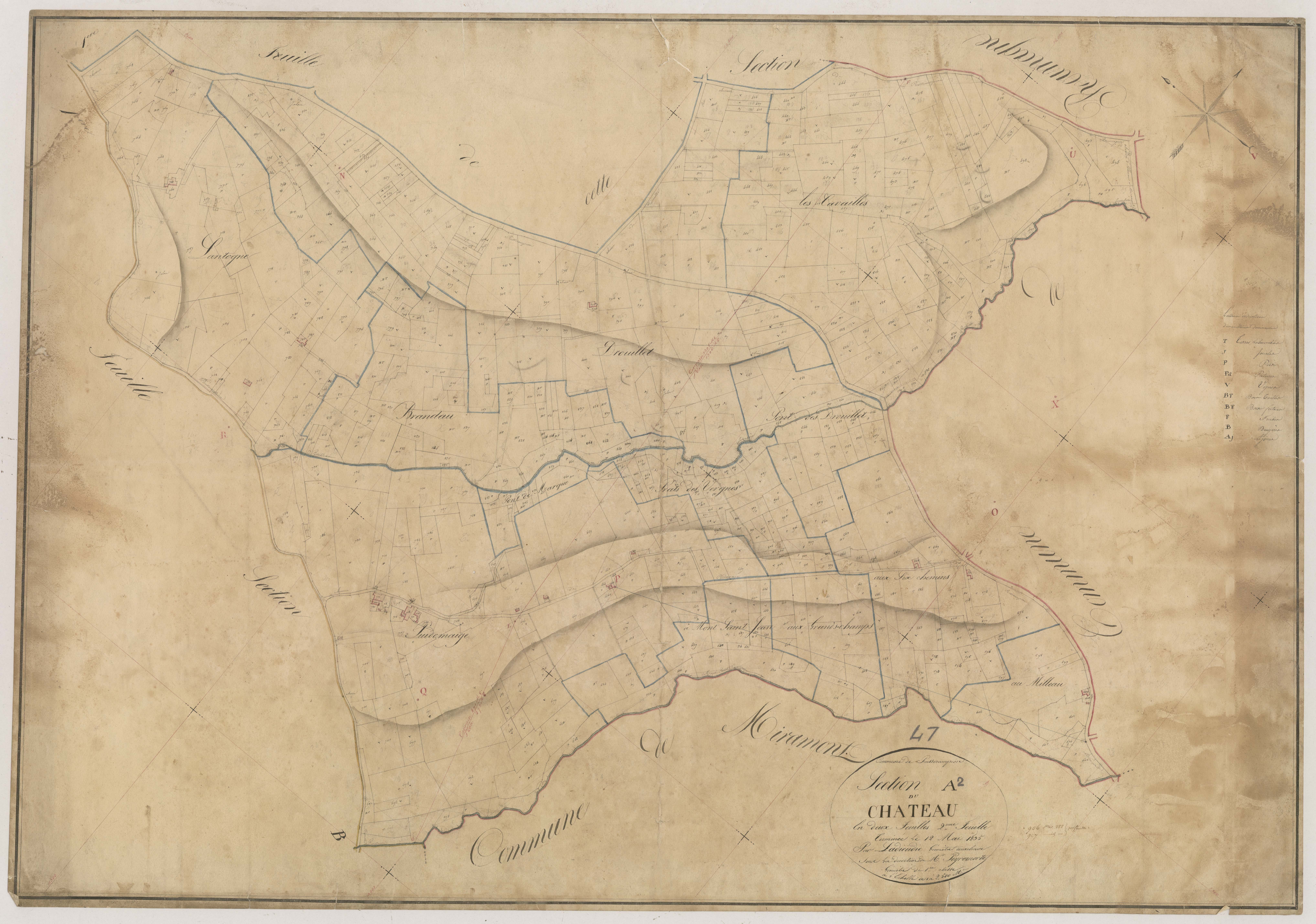 Plan napoléonien, atlas-A2 Le Château, Puysserampion
