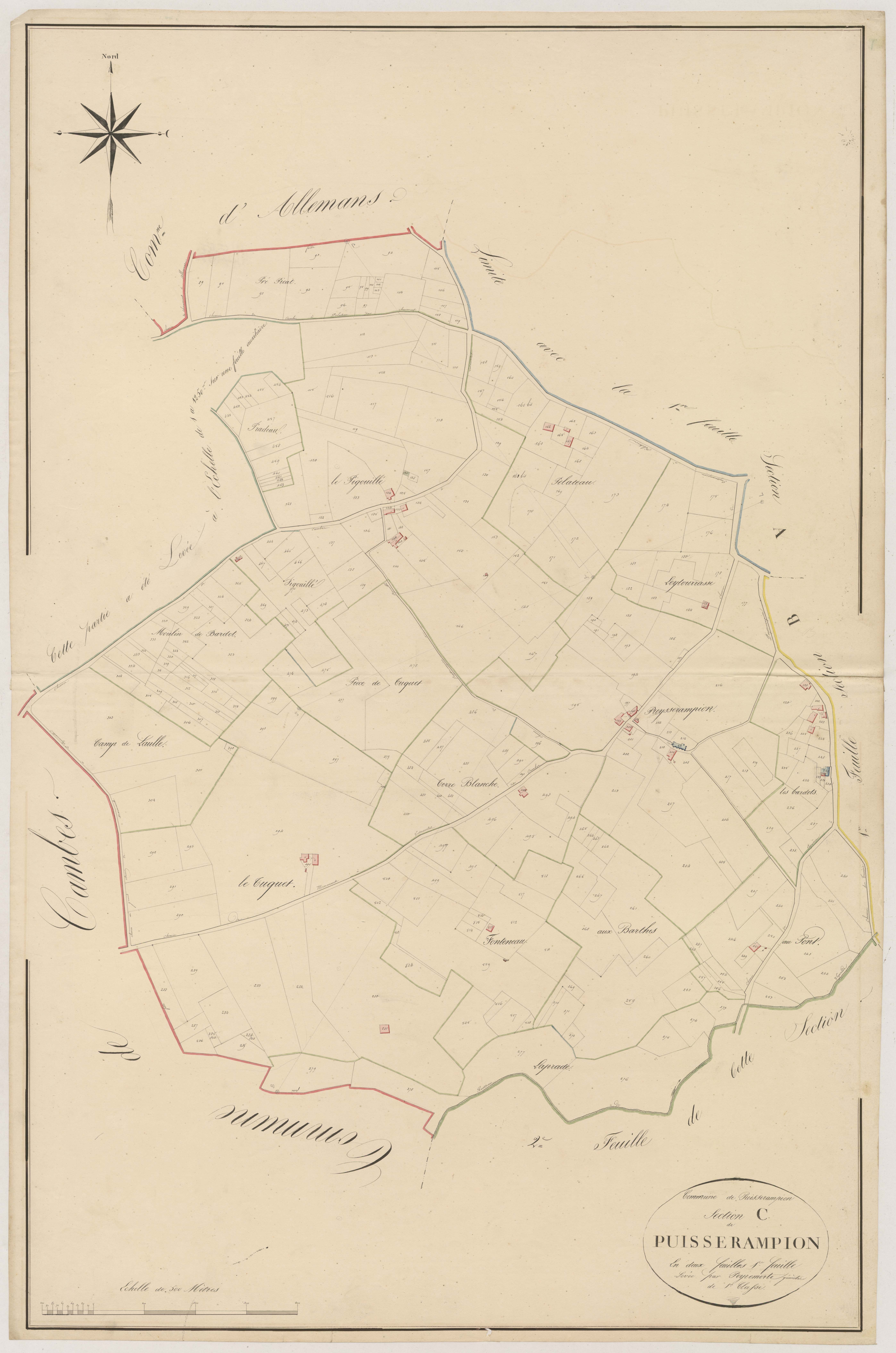 Plan napoléonien, atlas-C1 Puysserampion, Puysserampion