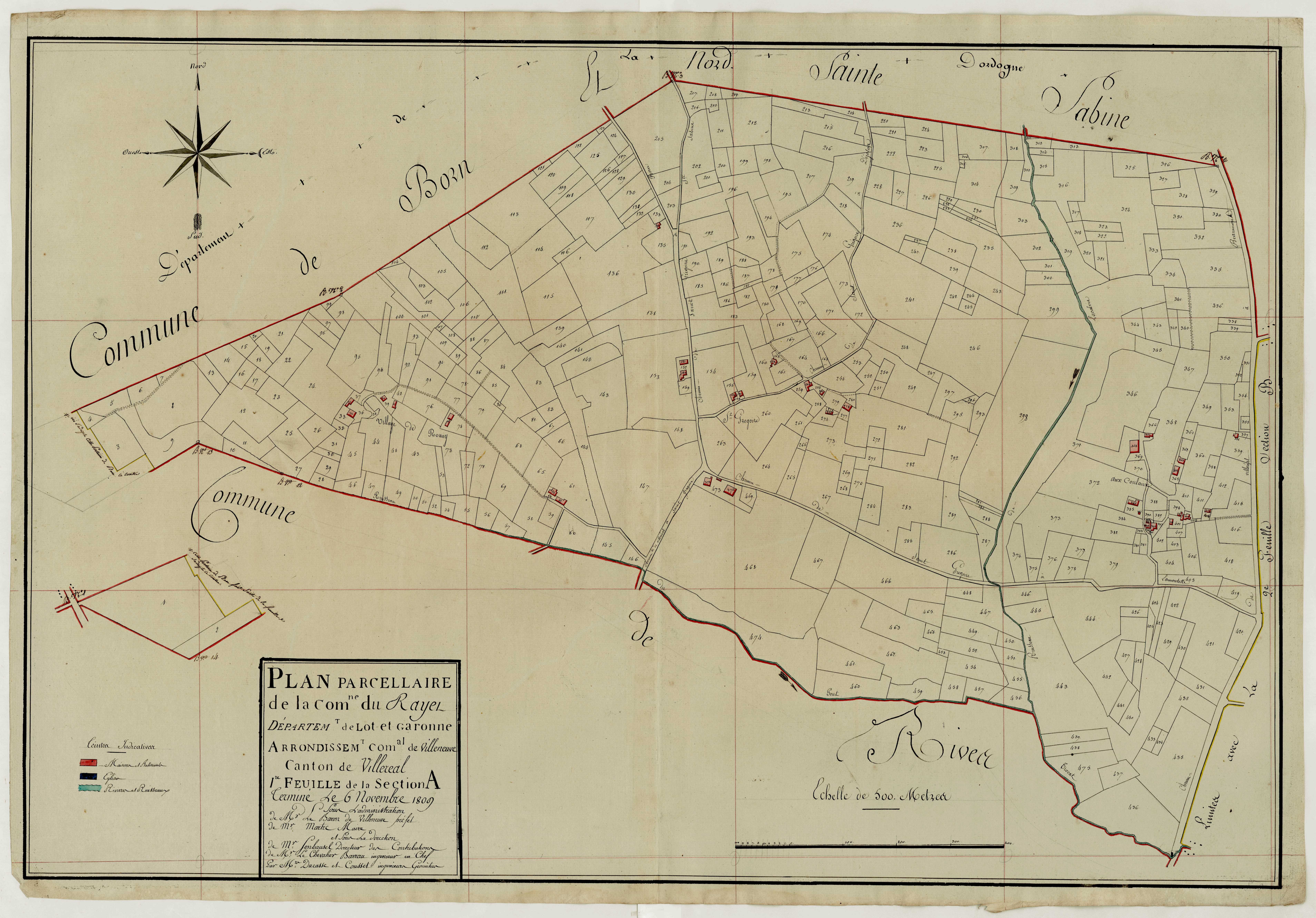 Plan primitif, atlas-A Saint-Grégoire, Rayet