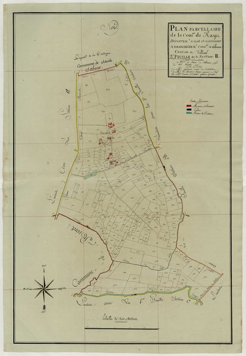 Plan primitif, atlas-B2 Le Monceyroux, Rayet