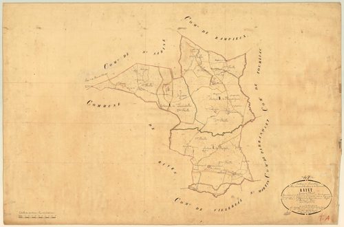 Plan napoléonien, feuille préparatoire-TA, Rayet