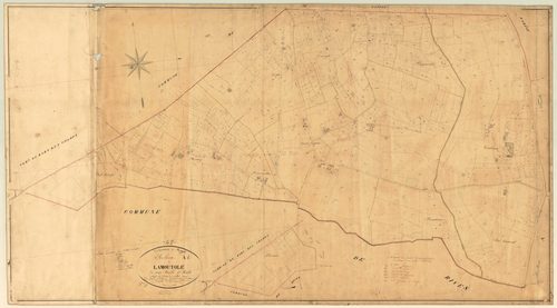 Plan napoléonien, feuille préparatoire-A1 Lamoutole, Rayet
