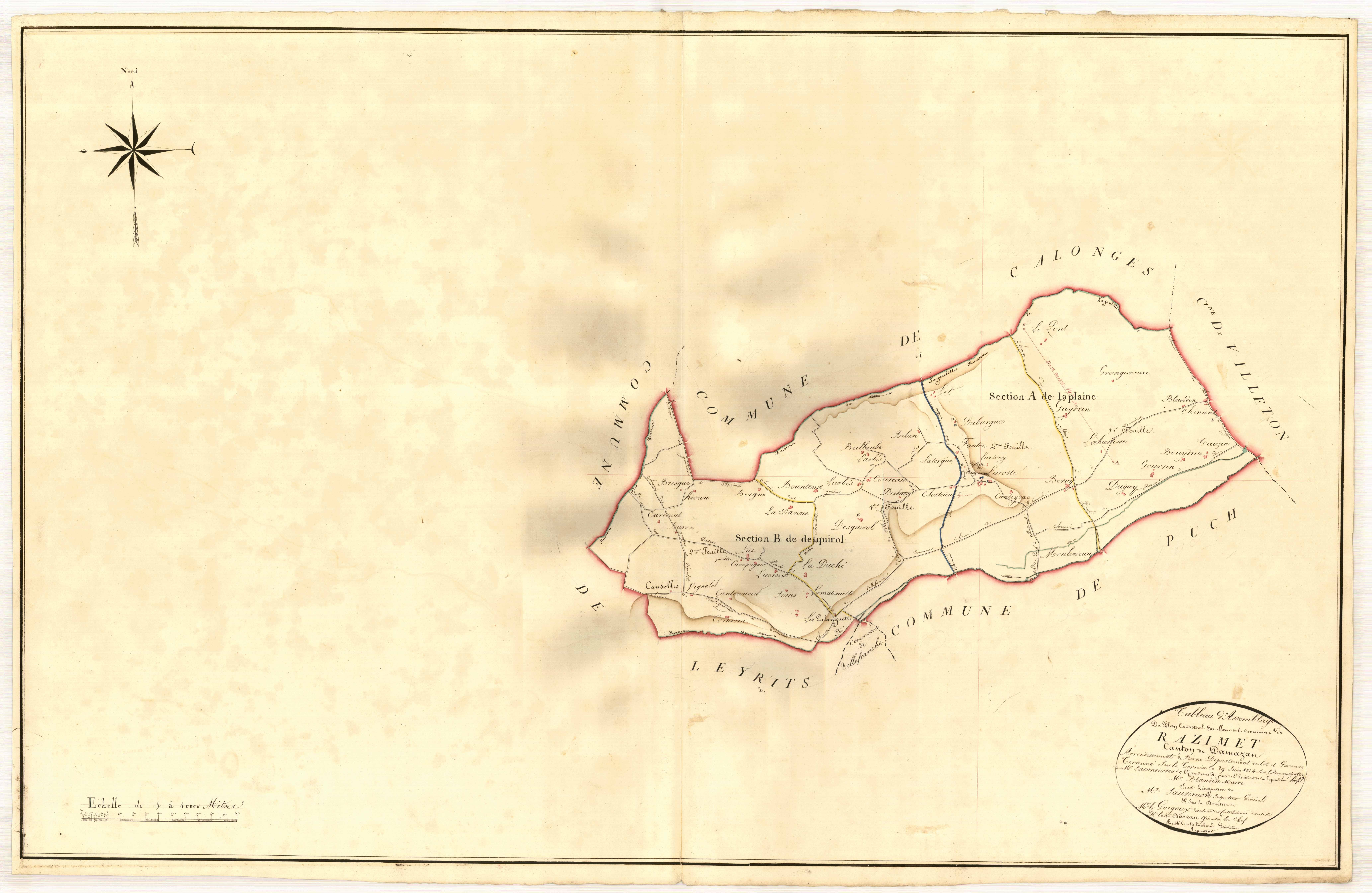 Plan napoléonien, atlas-TA, Razimet