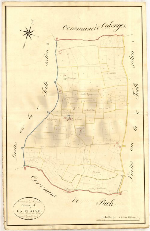 Plan napoléonien, atlas-A2 Laplaine, Razimet