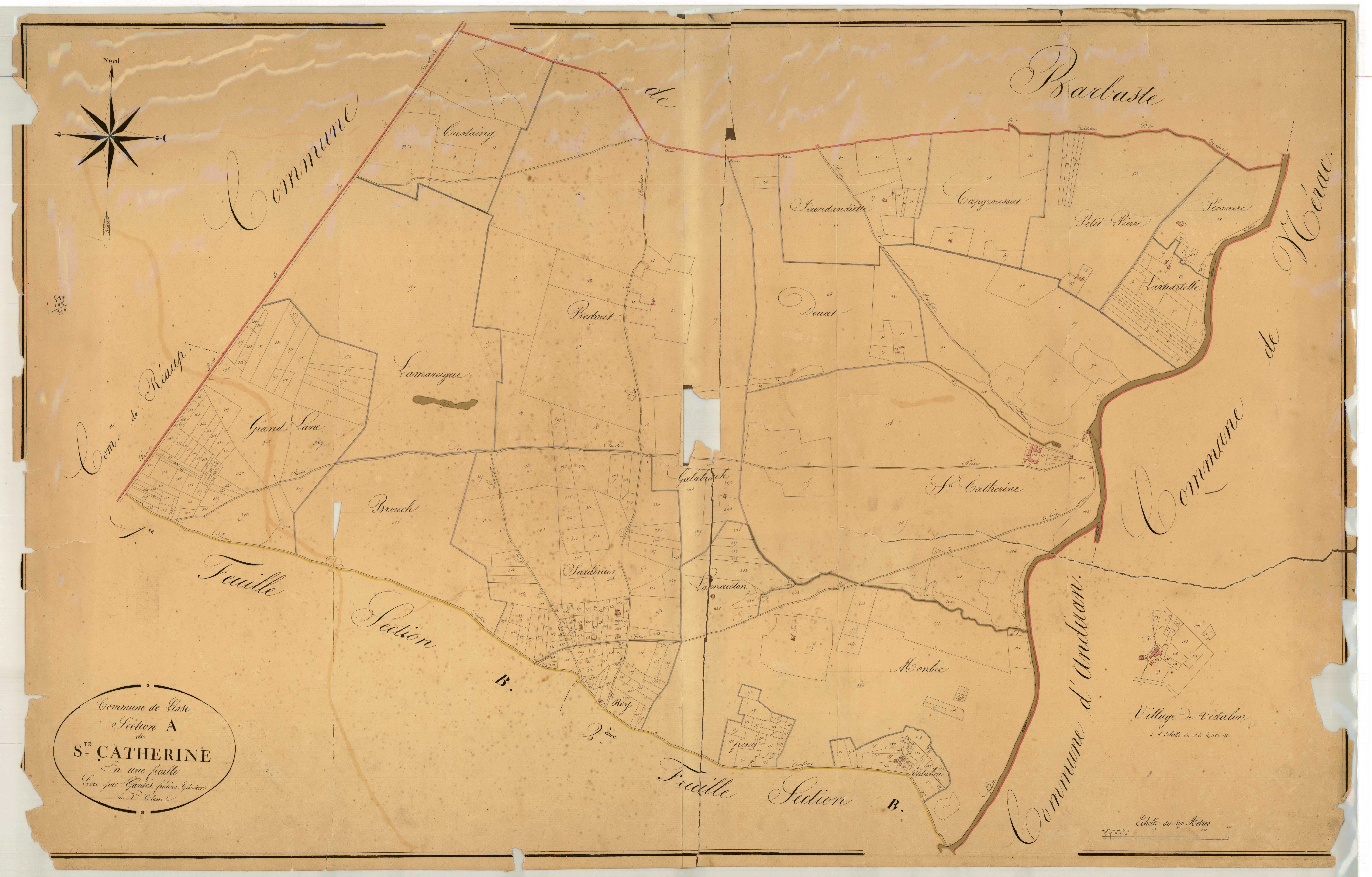 Plan napoléonien, atlas-A Sainte-Catherine, Lisse