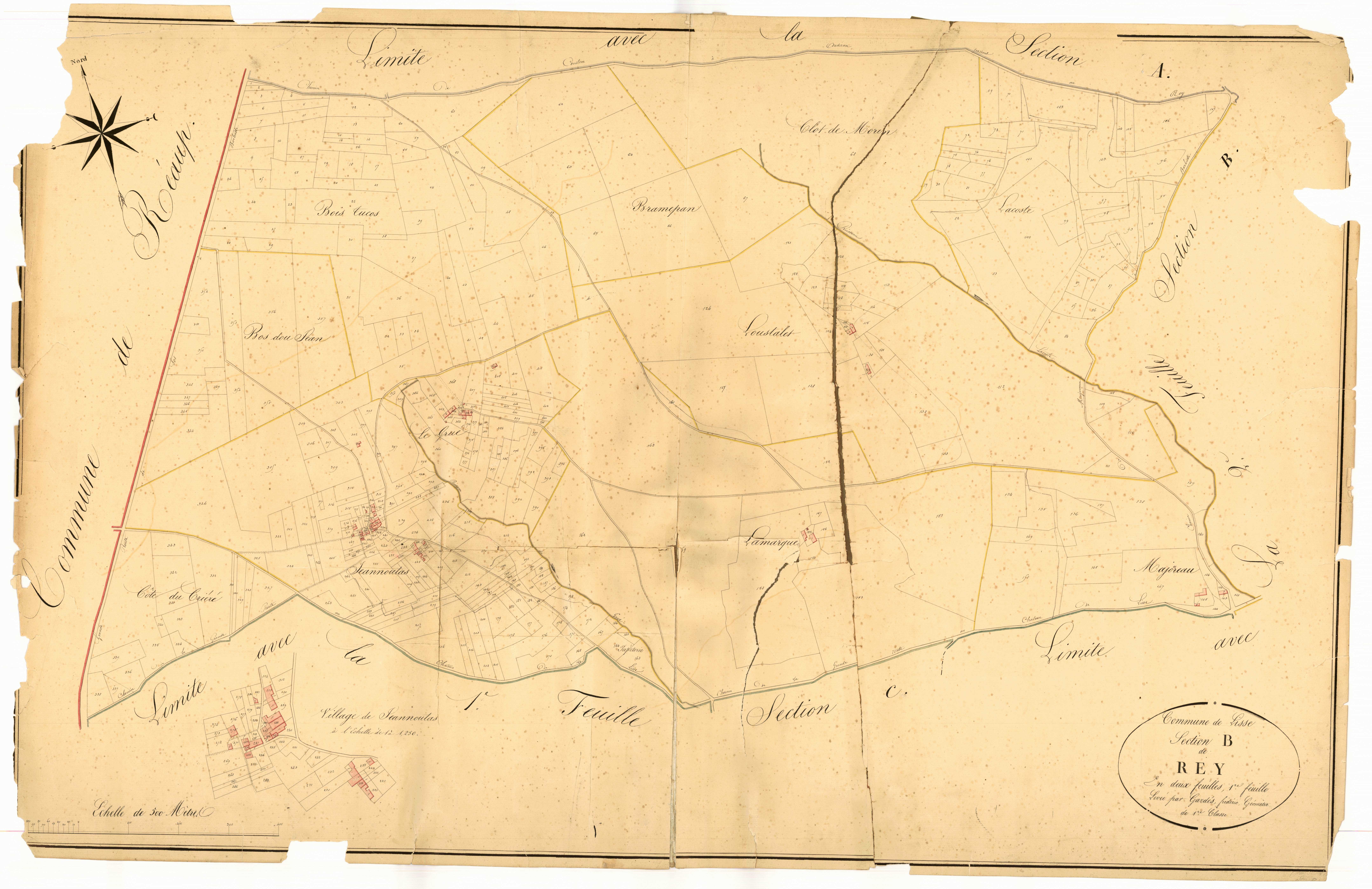 Plan napoléonien, atlas-B1 Rey, Lisse