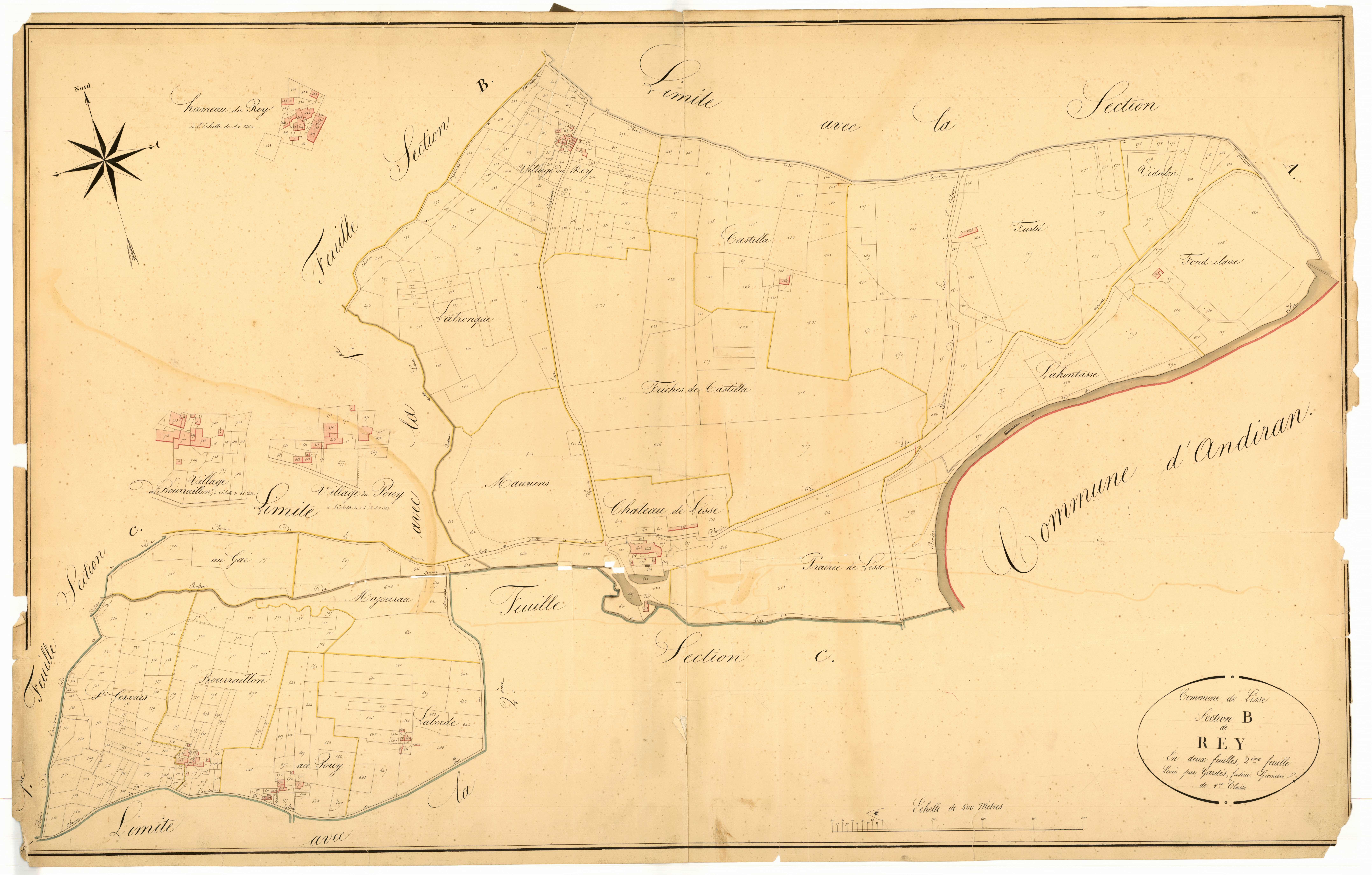 Plan napoléonien, atlas-B2 Rey, Lisse