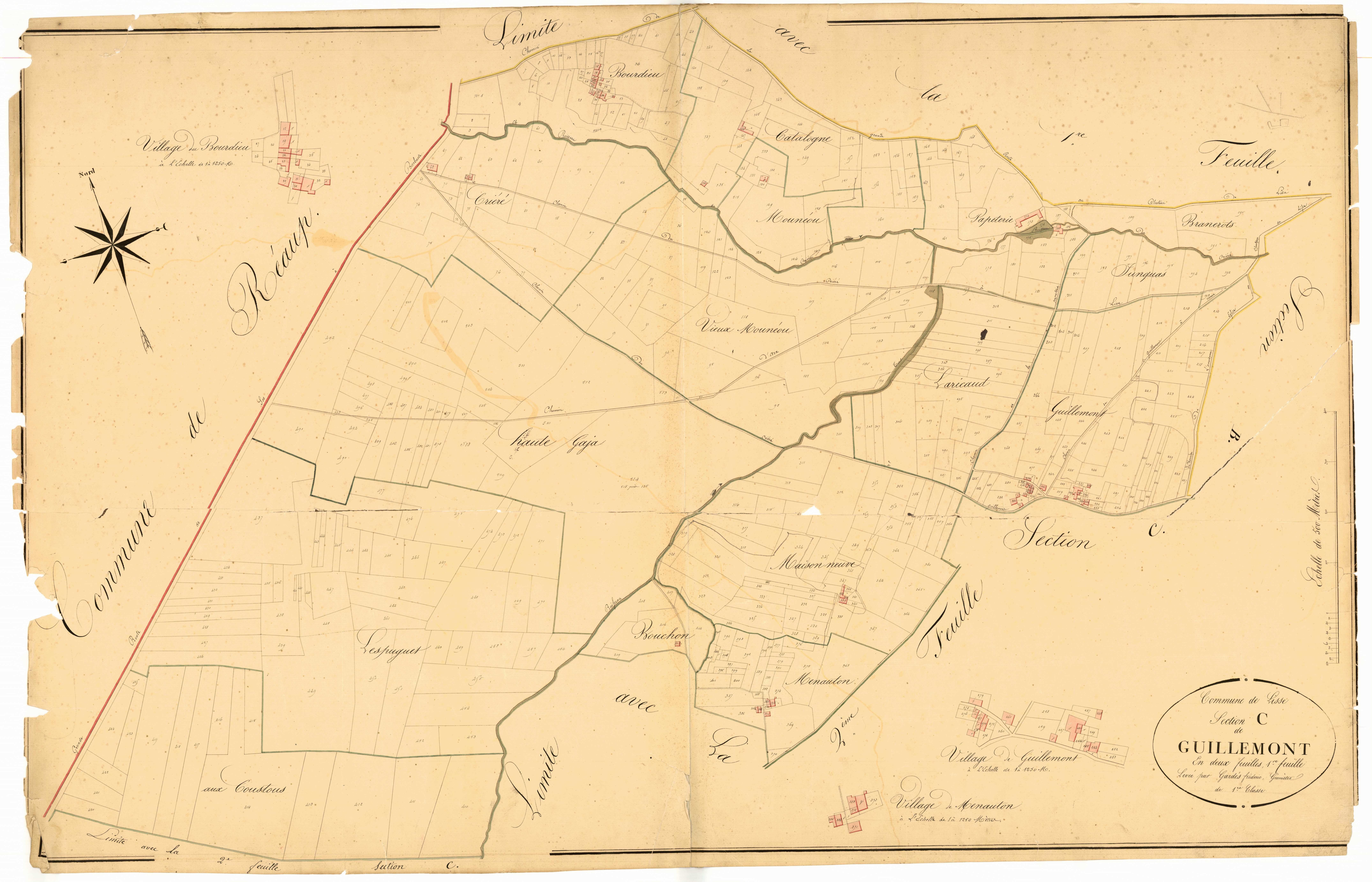 Plan napoléonien, atlas-C1 Guillemont, Lisse