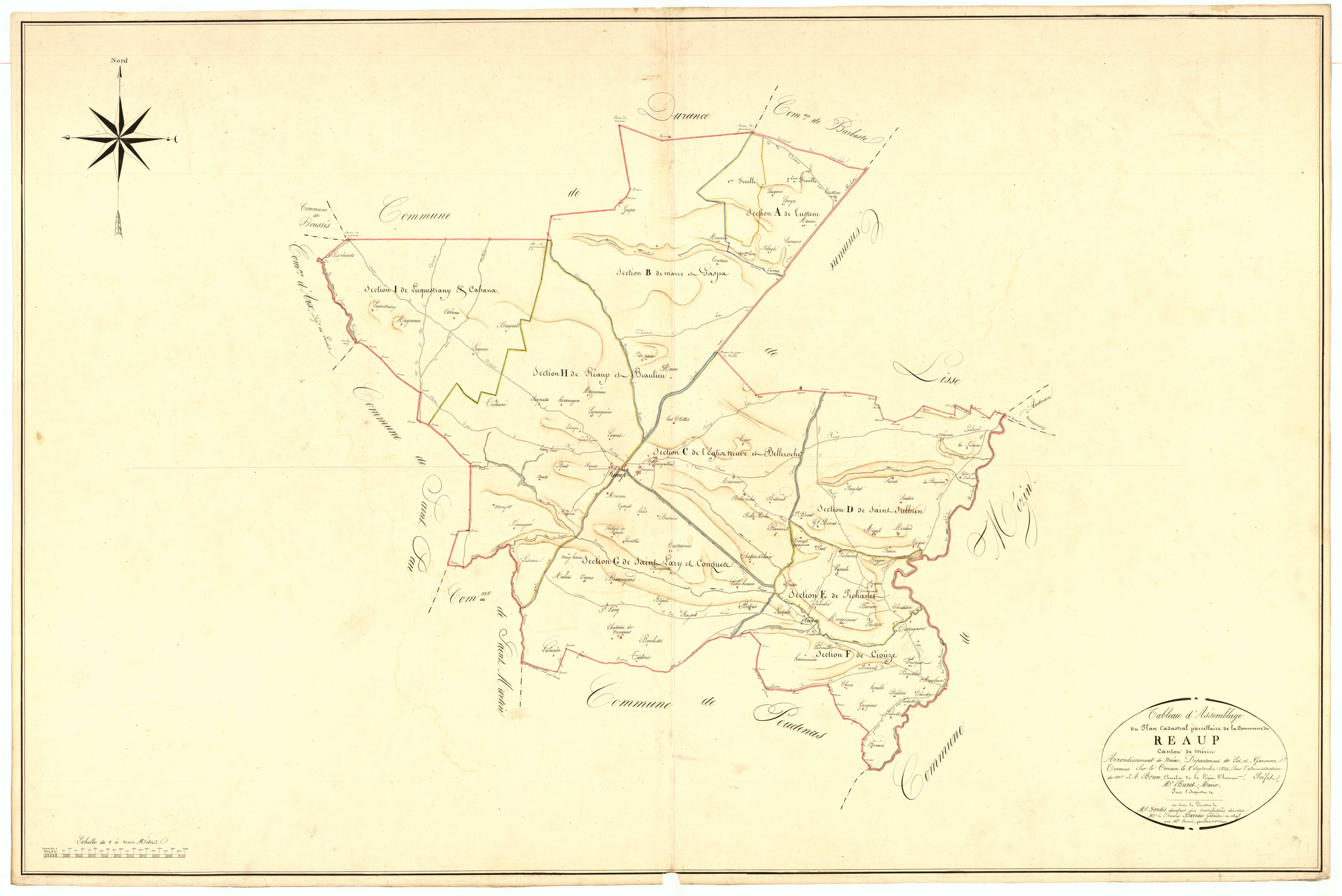 Plan napoléonien, atlas-TA, Réaup-Lisse