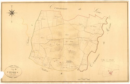 Plan napoléonien, atlas-D Saint-Julhien, Réaup-Lisse