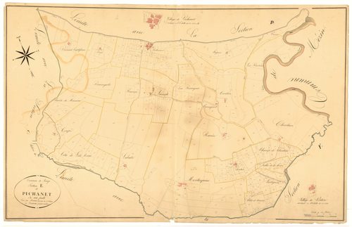 Plan napoléonien, atlas-E Pichanet, Réaup-Lisse