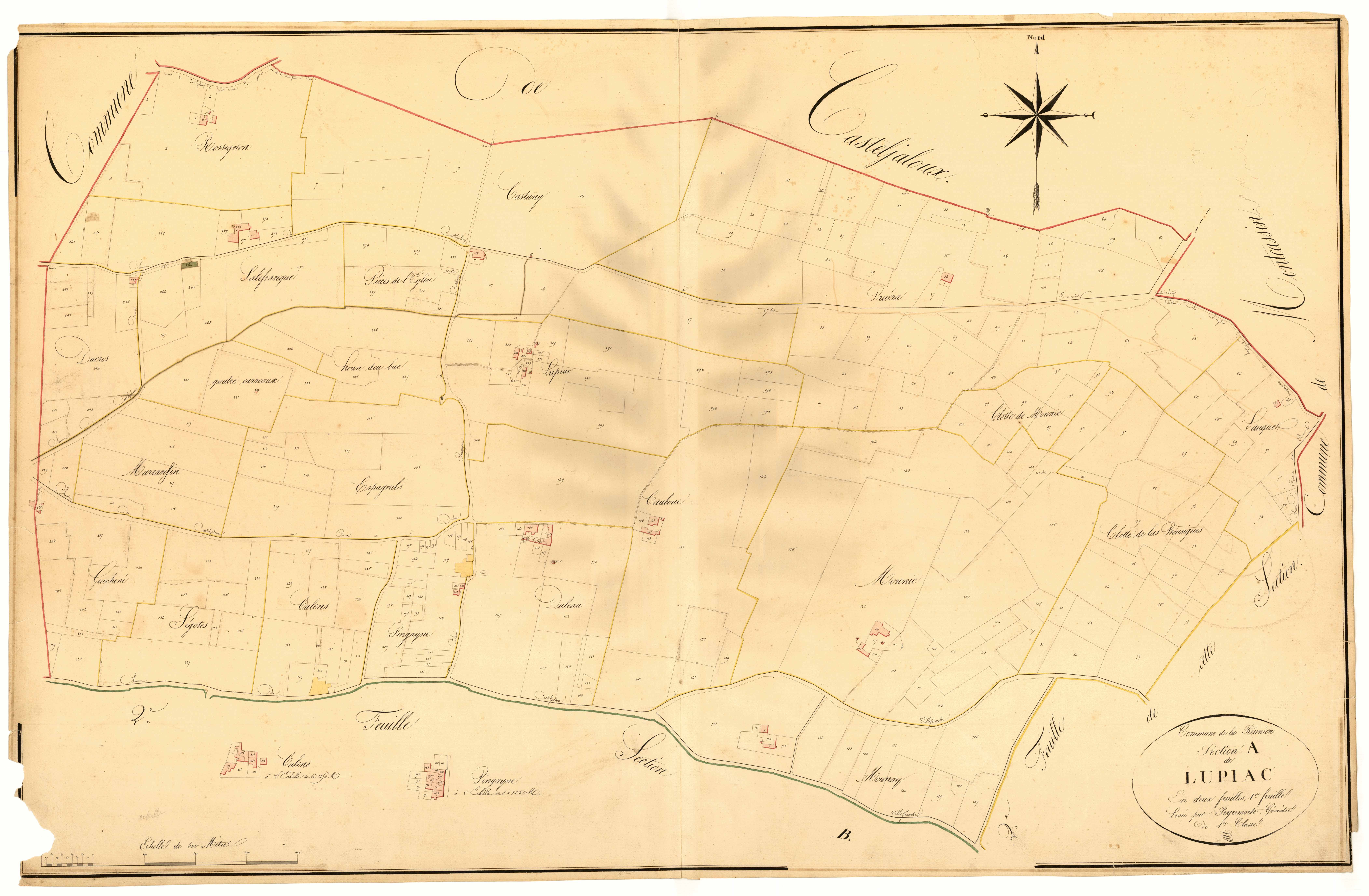 Plan napoléonien, atlas-A1 Lupiac, Réunion (La)