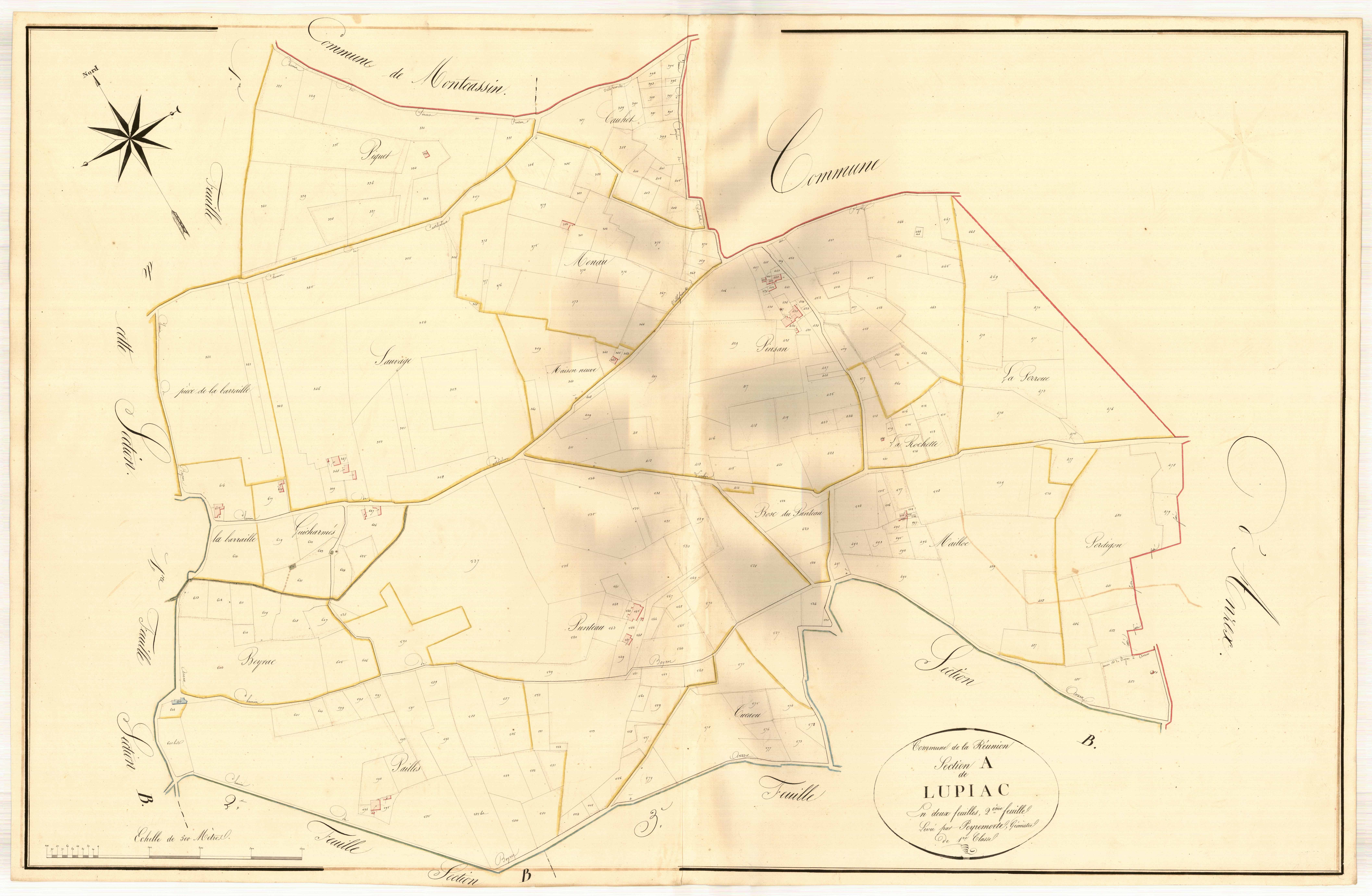 Plan napoléonien, atlas-A2 Lupiac, Réunion (La)