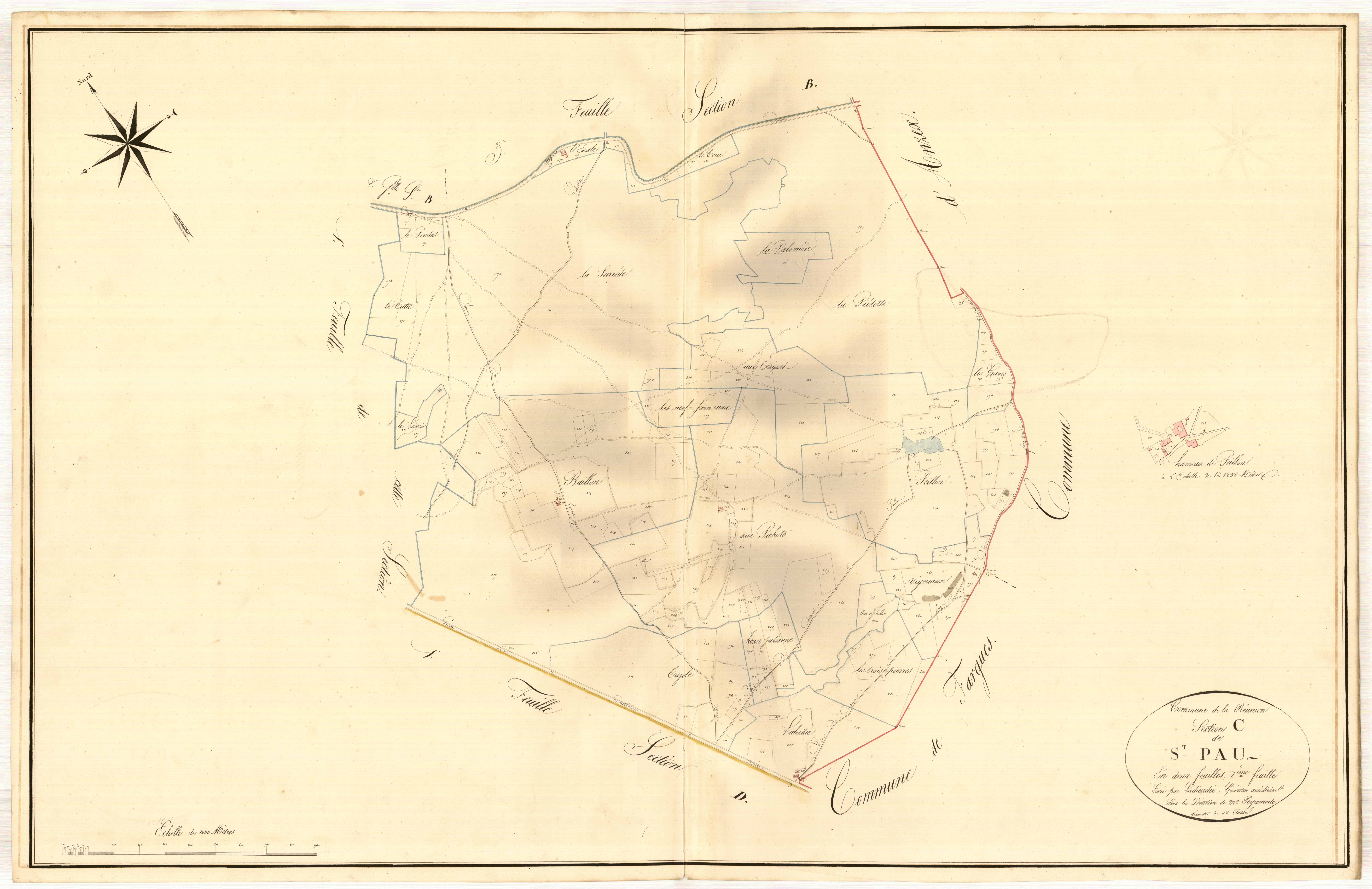 Plan napoléonien, atlas-C2 Saint-Pau, Réunion (La)
