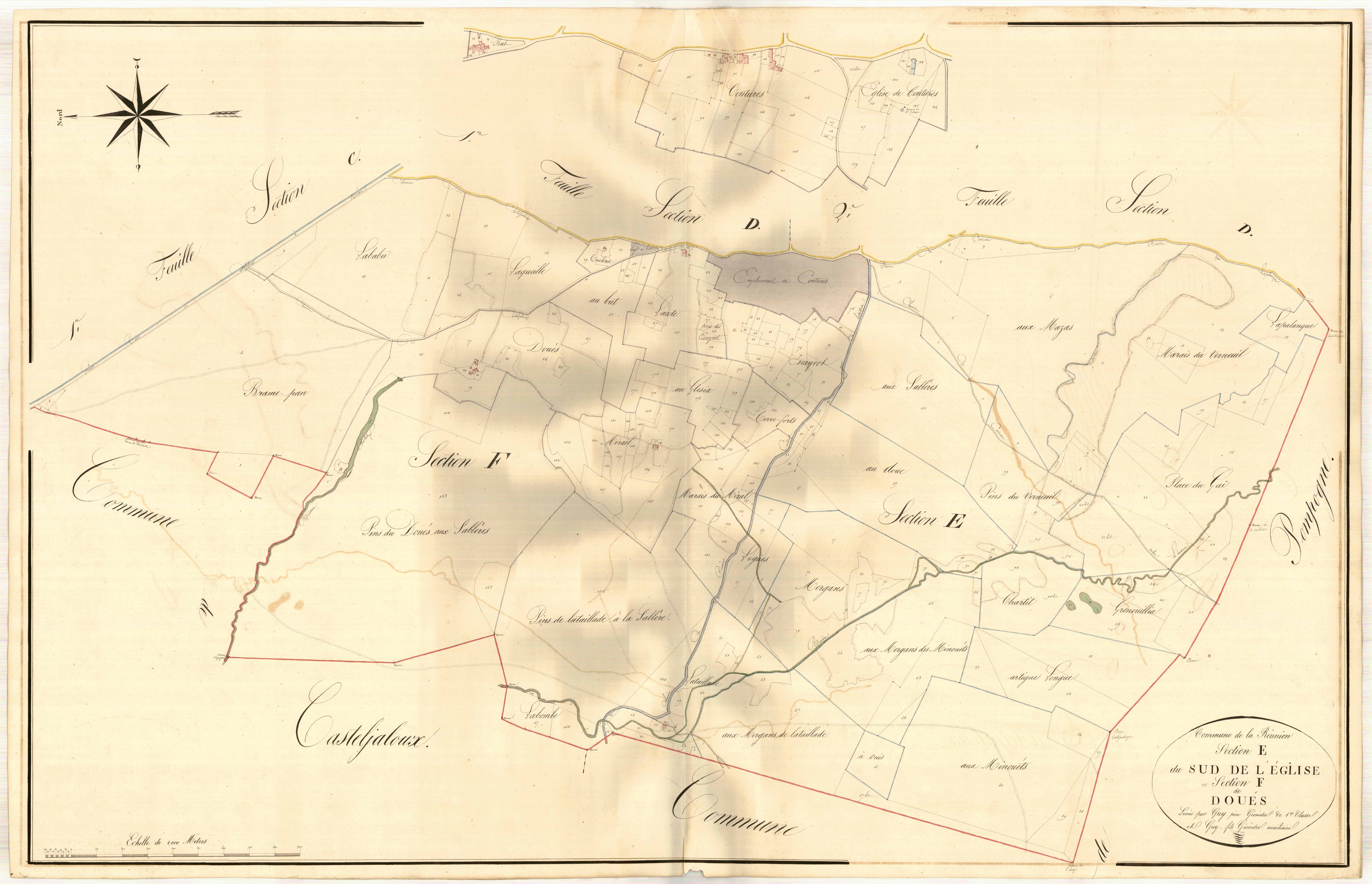 Plan napoléonien, atlas-E L’Eglise, Réunion (La)
