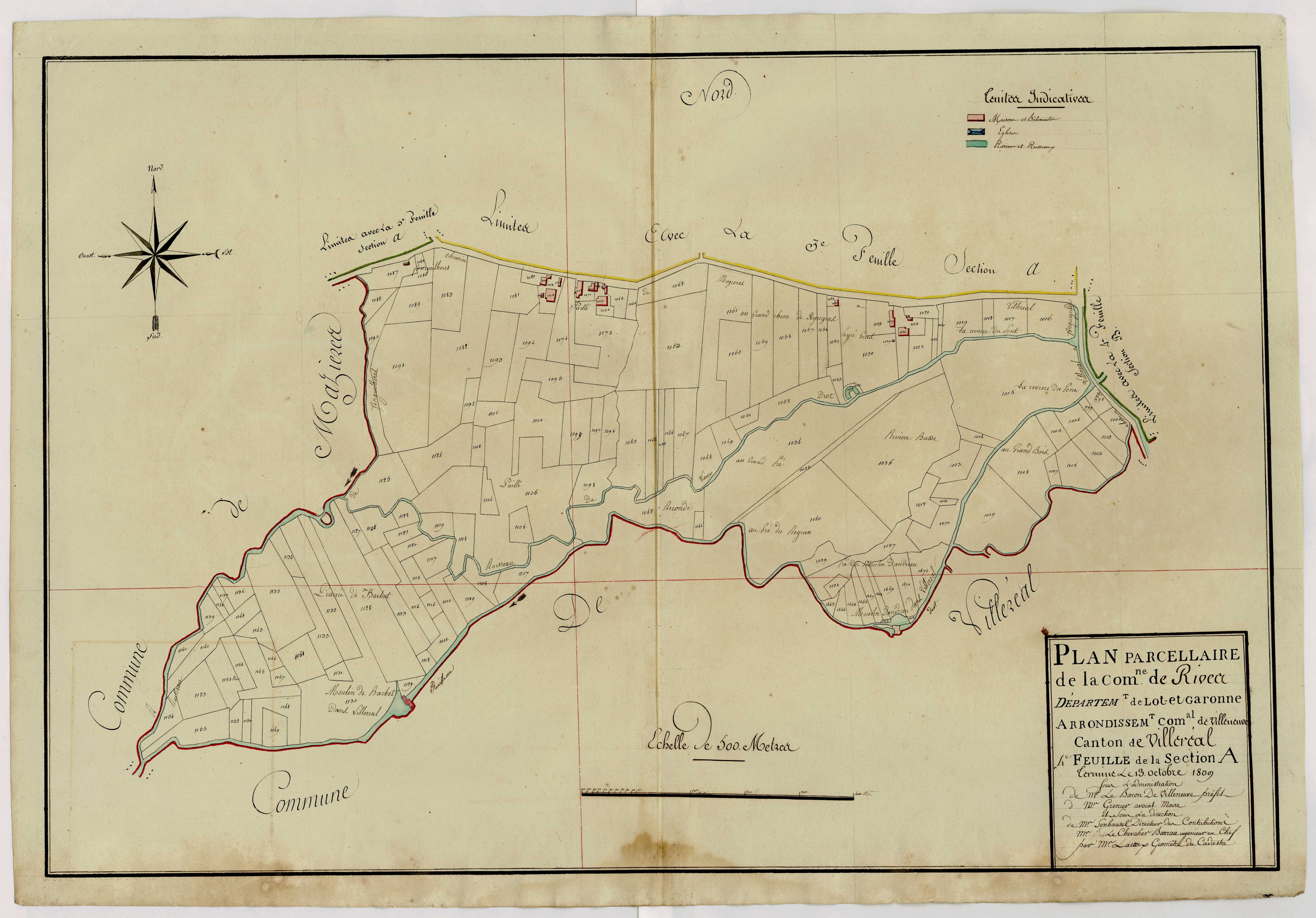 Plan primitif, atlas-A4 Fonrives, Rives