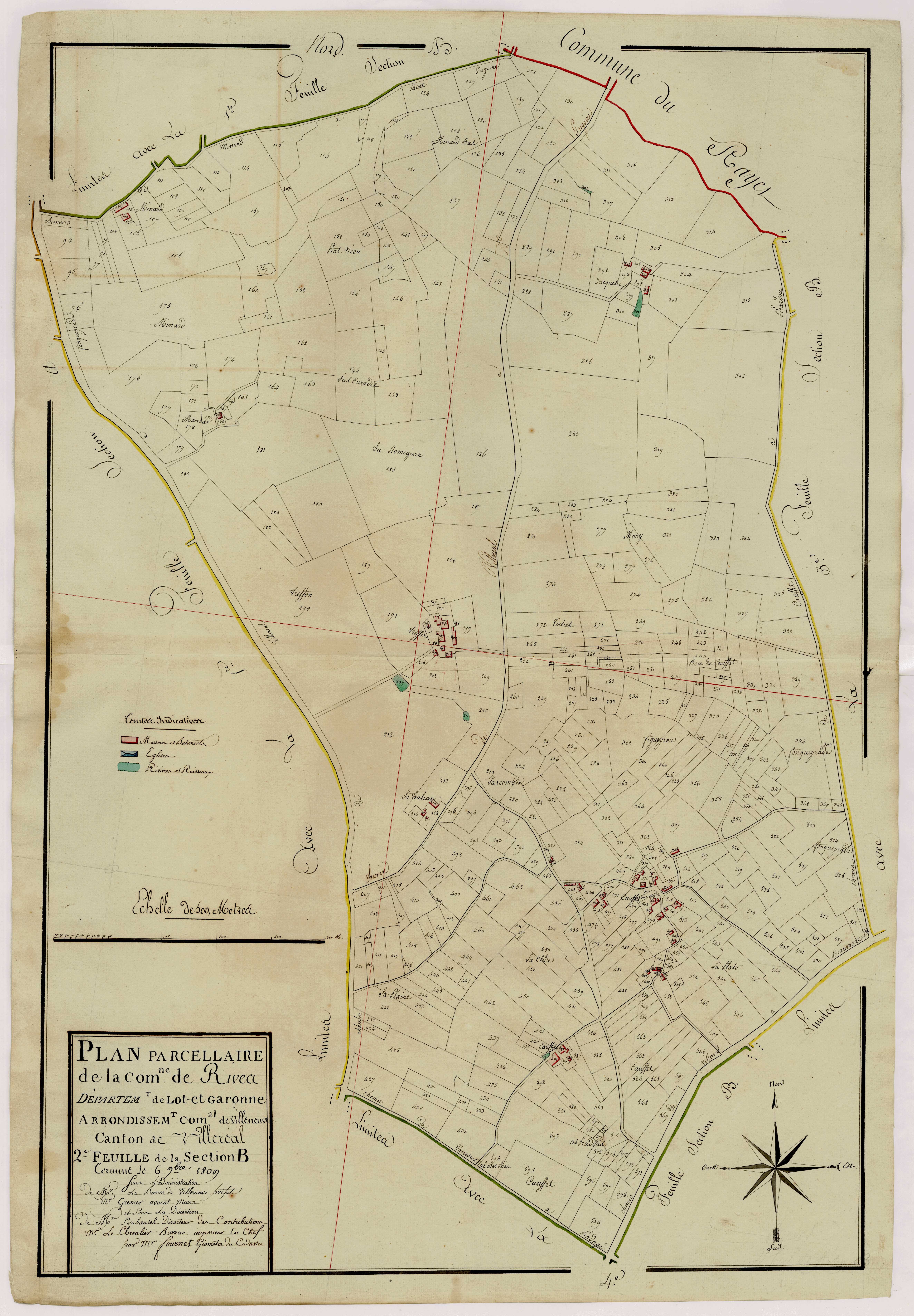Plan primitif, atlas-B2 Rives, Rives