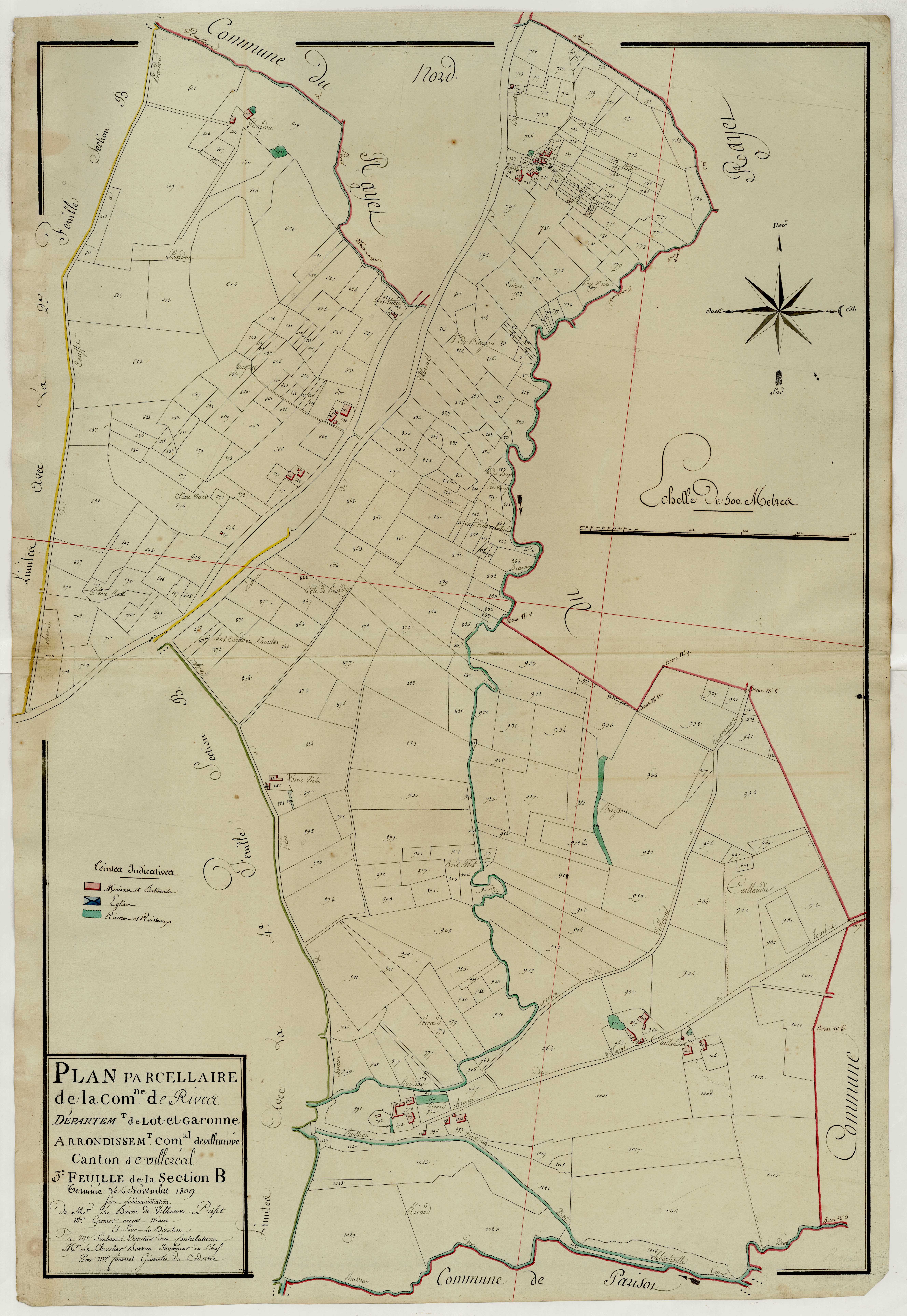 Plan primitif, atlas-B3 Rives, Rives