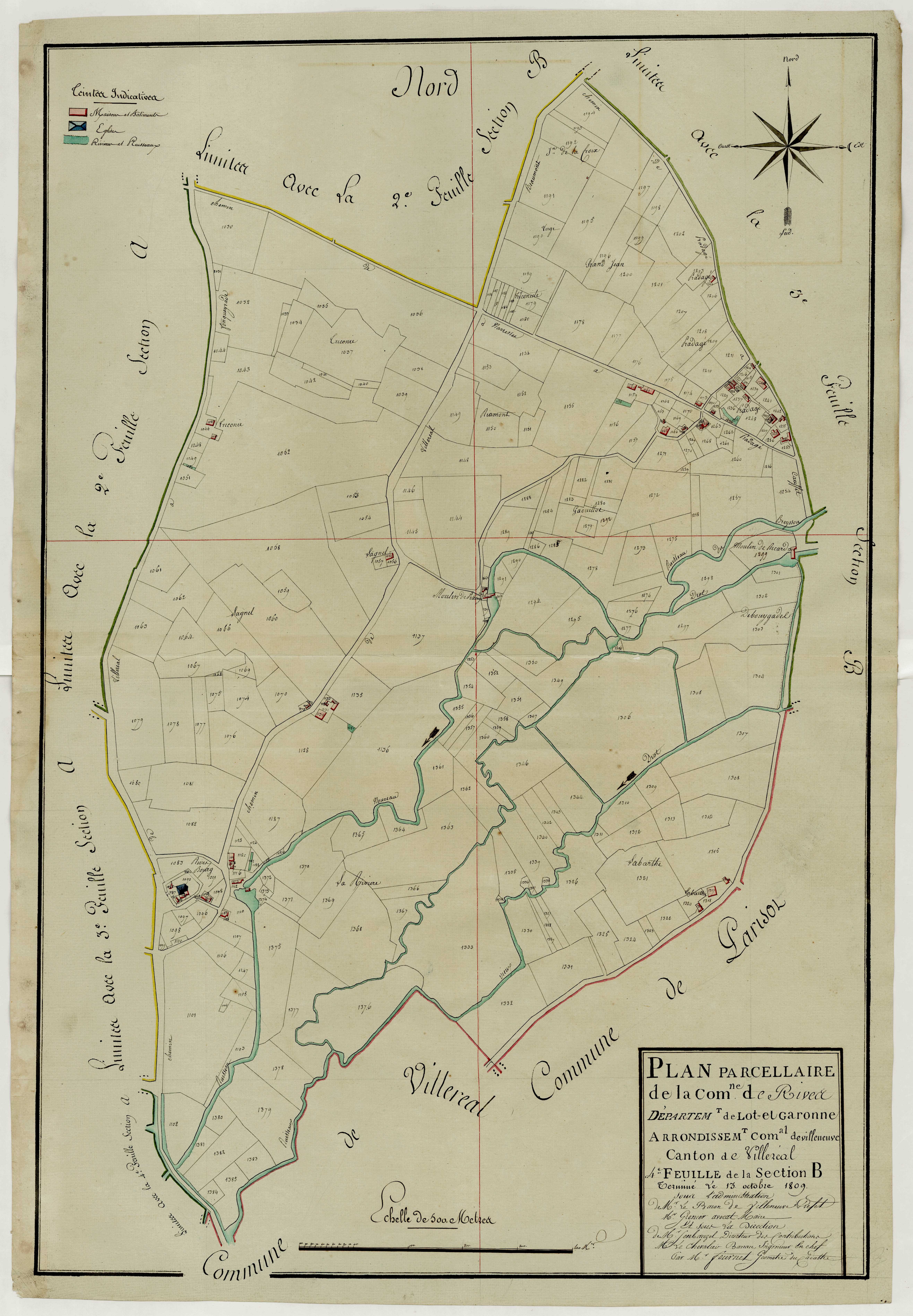 Plan primitif, atlas-B4 Rives, Rives