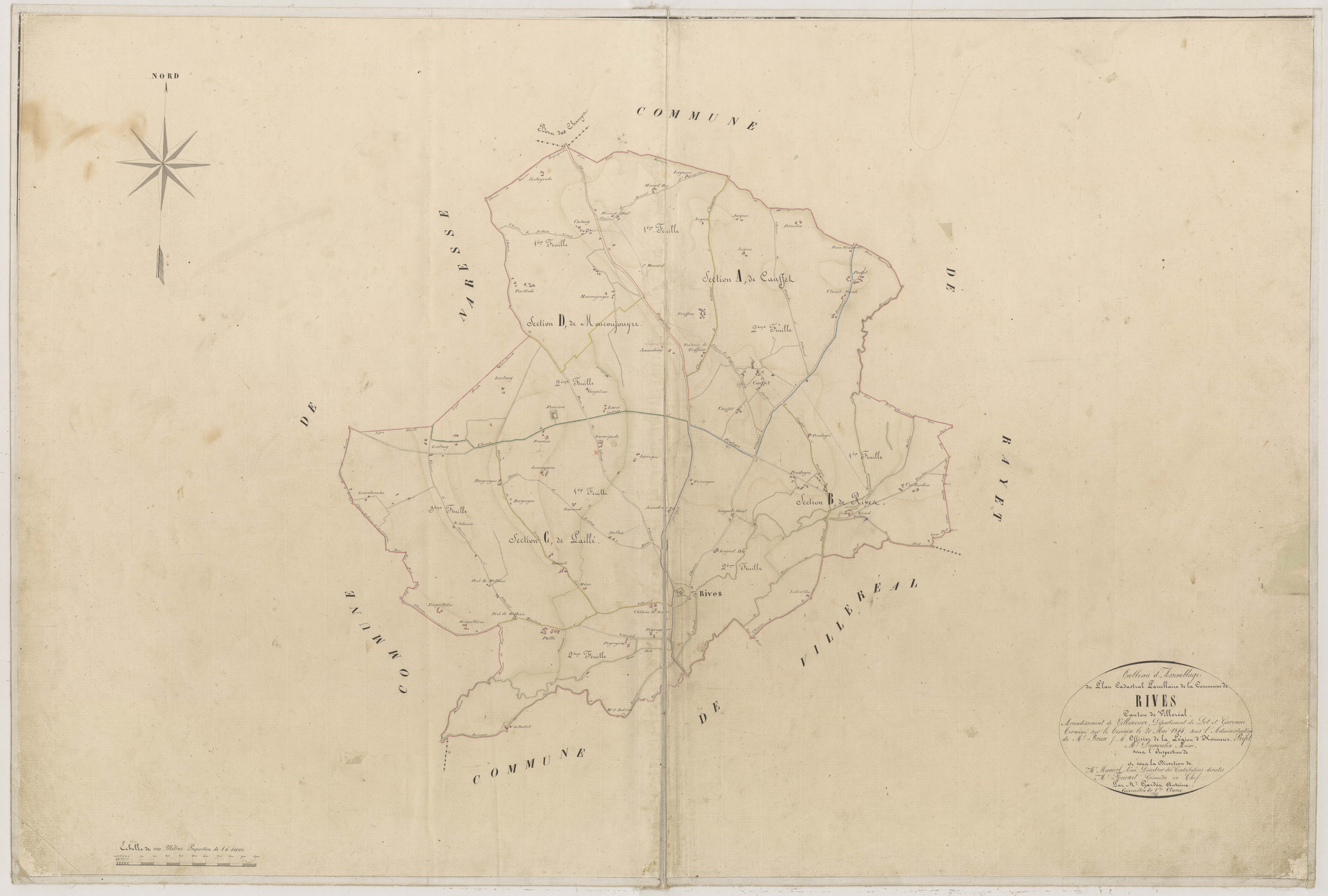 Plan napoléonien-TA, Rives