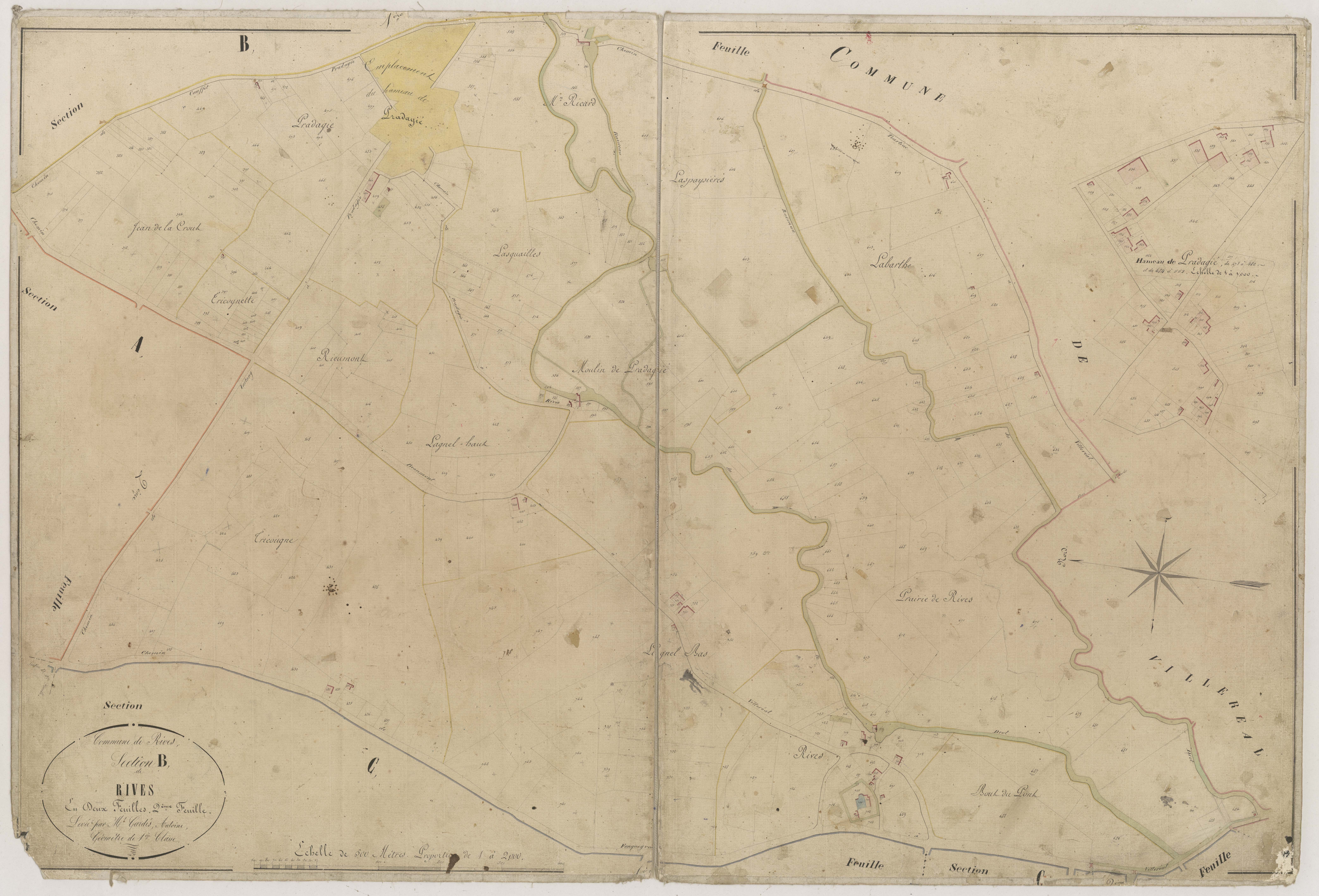 Plan napoléonien-B2 Rives, Rives