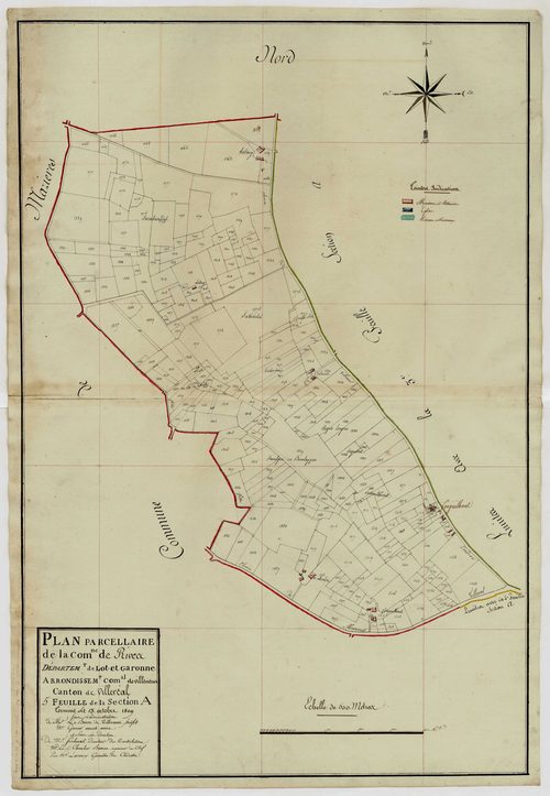 Plan primitif, atlas-A5 Fonrives, Rives