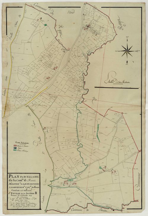 Plan primitif, atlas-B3 Rives, Rives