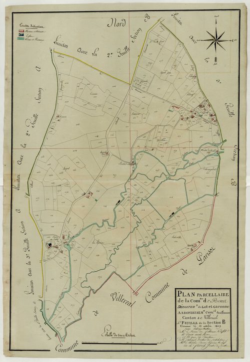 Plan primitif, atlas-B4 Rives, Rives