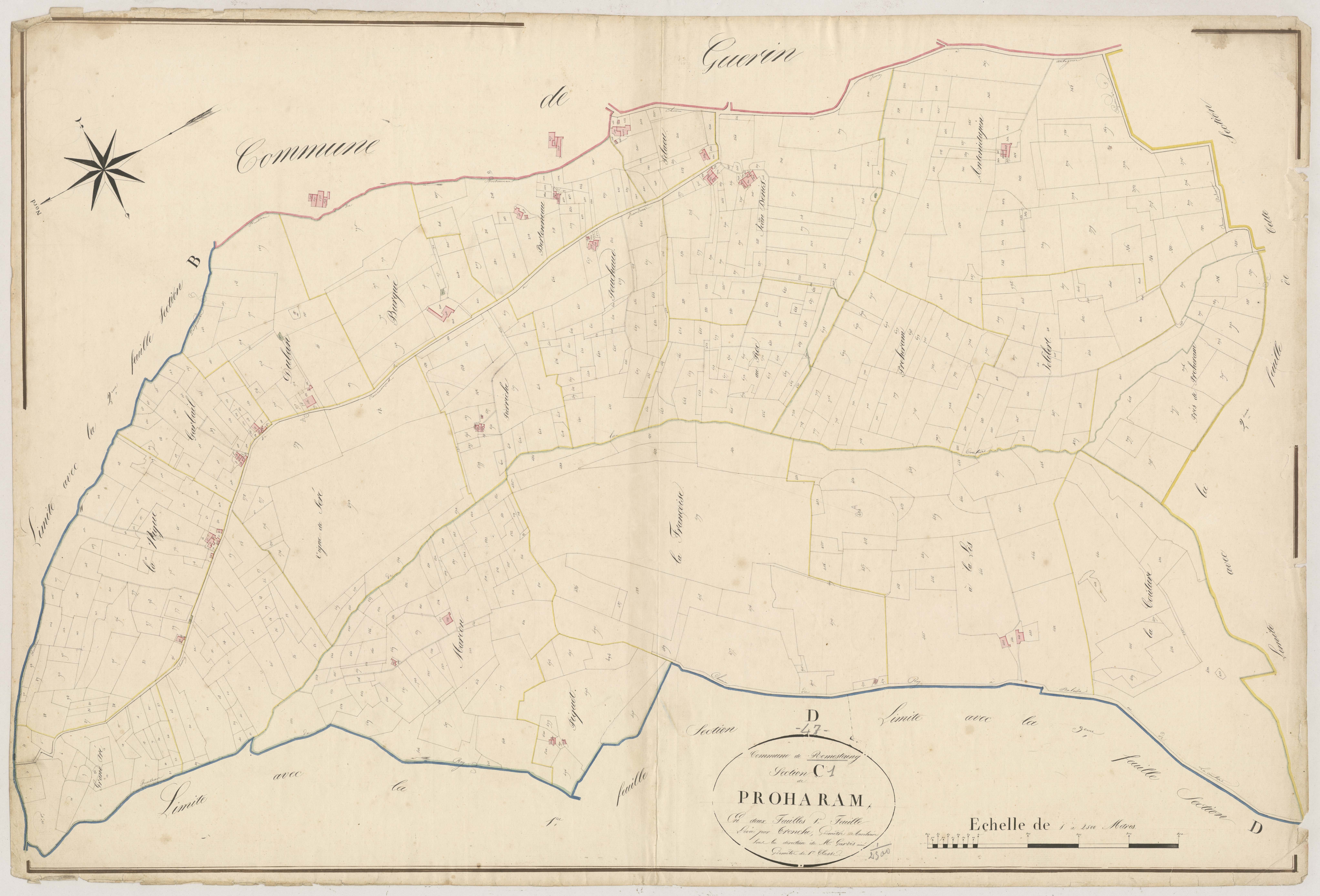 Plan napoléonien, atlas-C1 Proharam, Romestaing