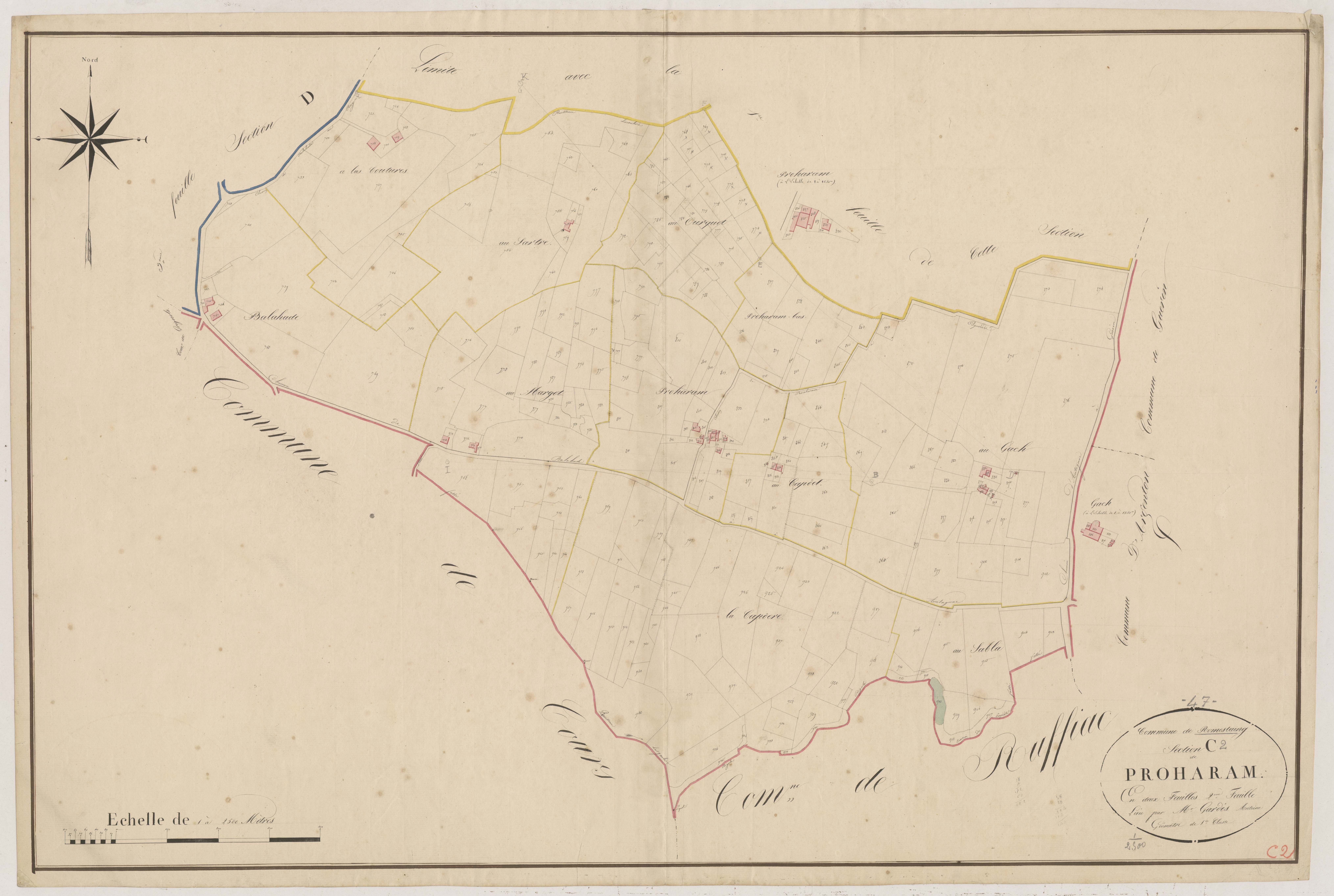 Plan napoléonien, atlas-C2 Proharam, Romestaing