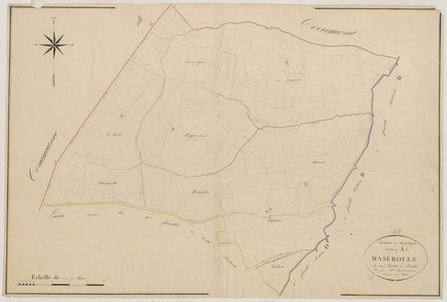 Plan napoléonien, atlas-A1 Maseroles, Romestaing