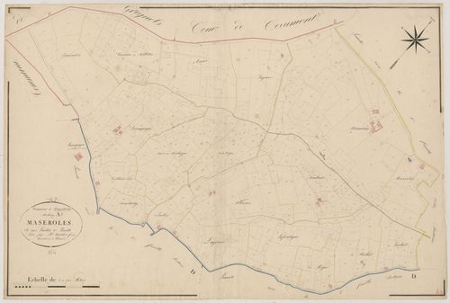 Plan napoléonien, atlas-A2 Maseroles, Romestaing