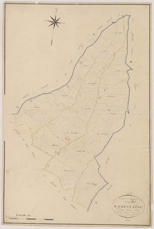 Plan napoléonien, atlas-D1 Romestaing, Romestaing