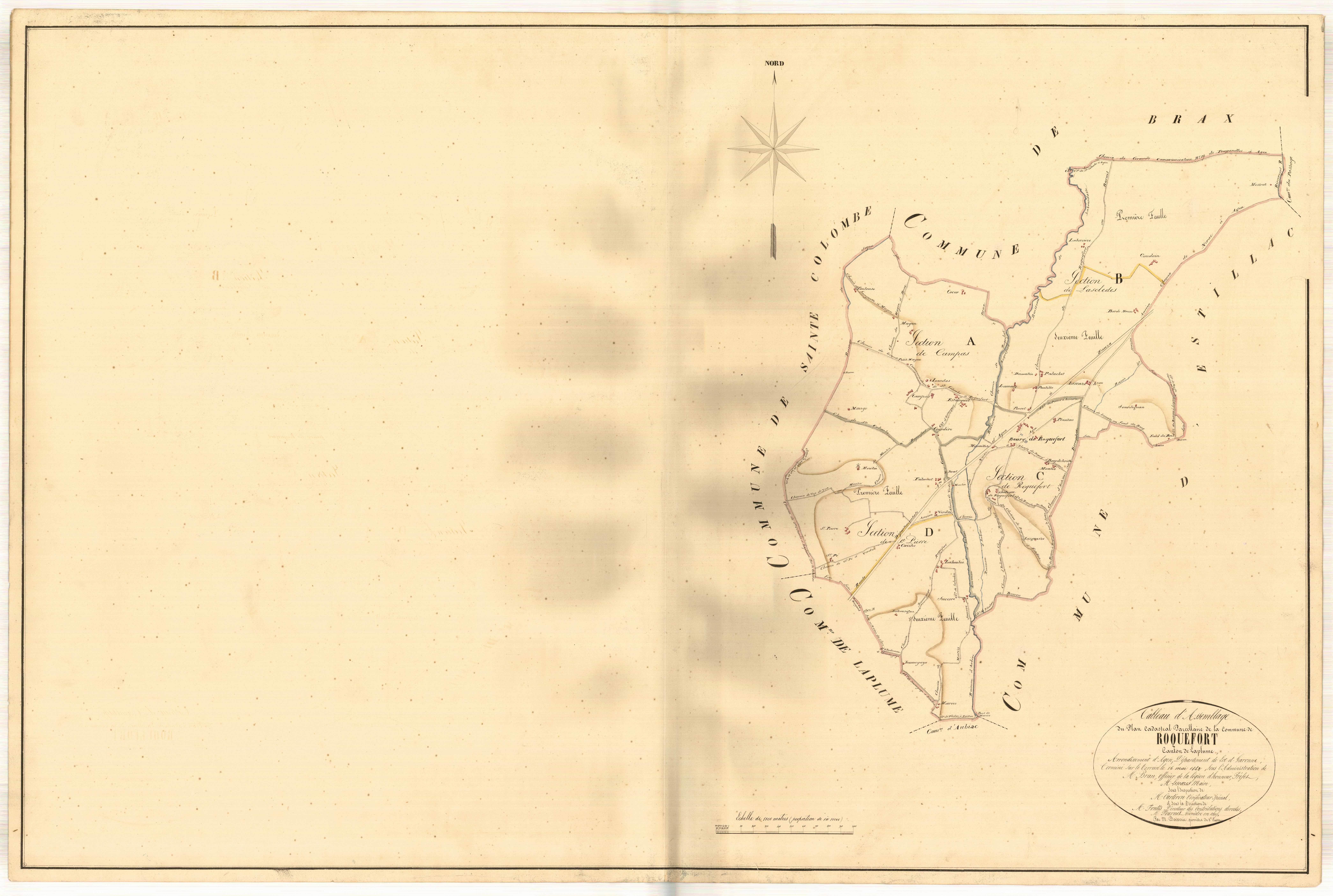 Plan napoléonien, atlas-TA, Roquefort