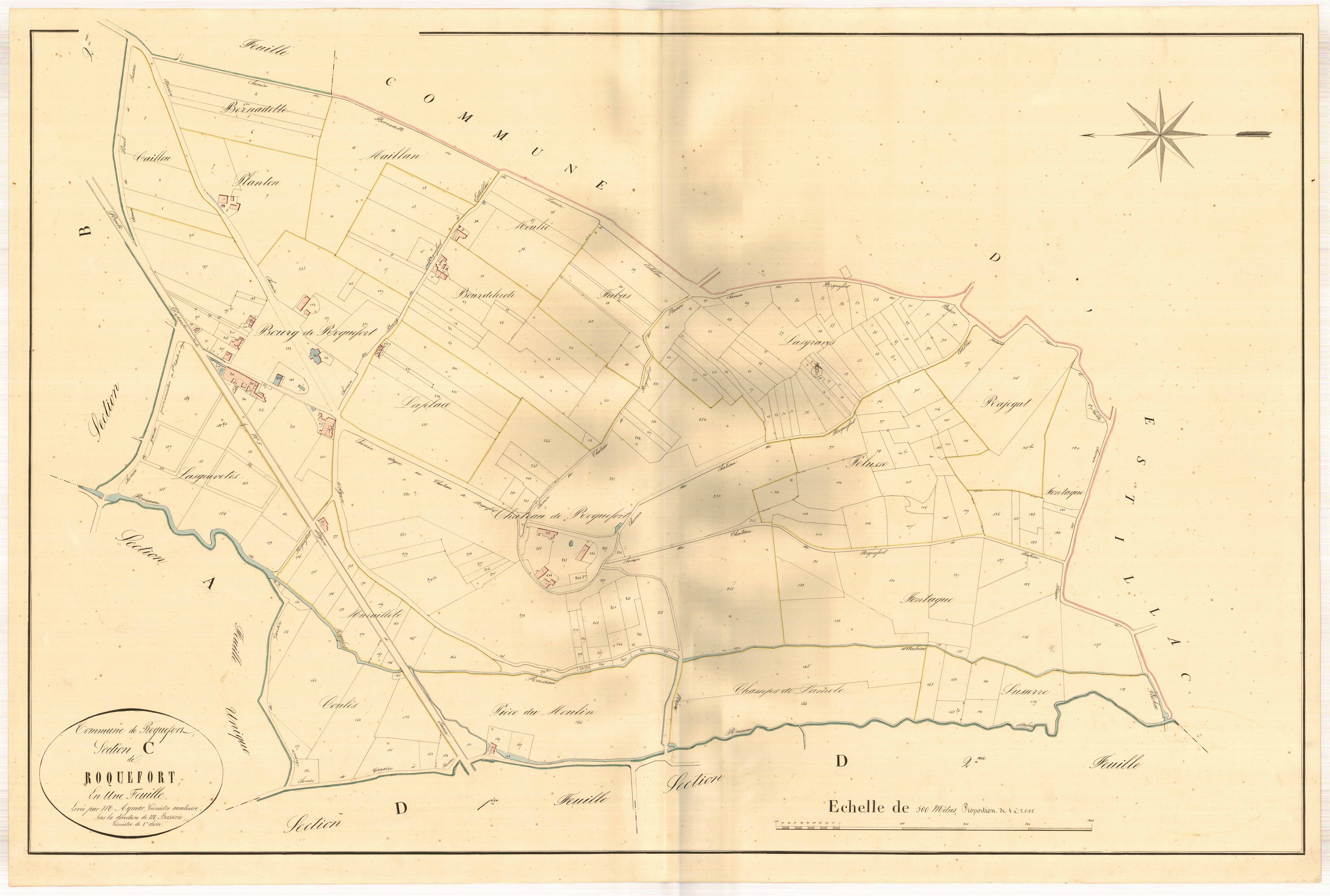Plan napoléonien, atlas-C Roquefort, Roquefort