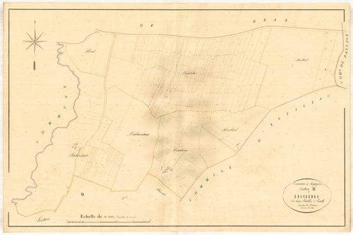 Plan napoléonien, atlas-B1 Lasclèdes, Roquefort