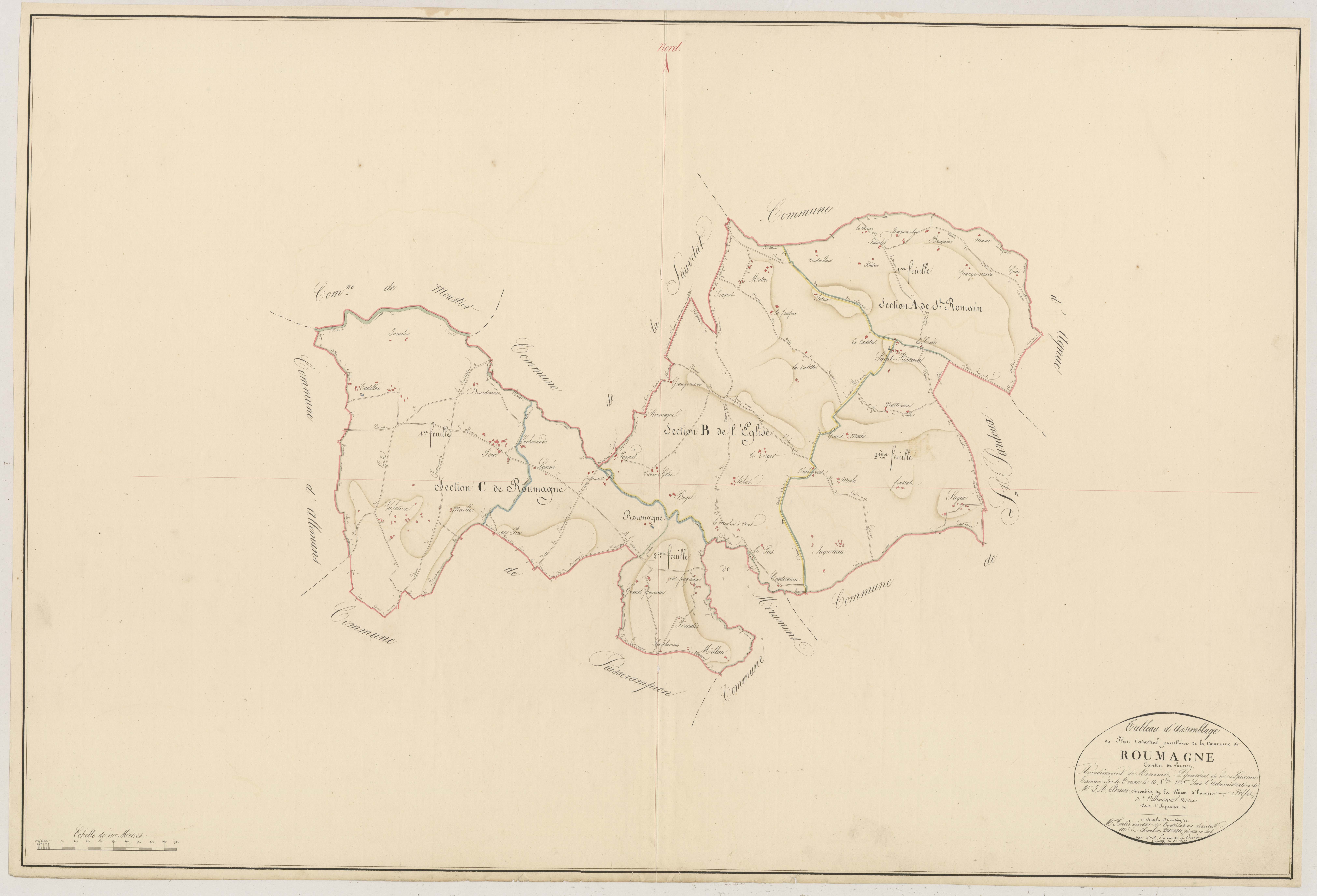 Plan napoléonien, atlas-TA, Roumagne