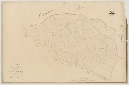 Plan napoléonien, atlas-A1 Saint-Romain, Roumagne