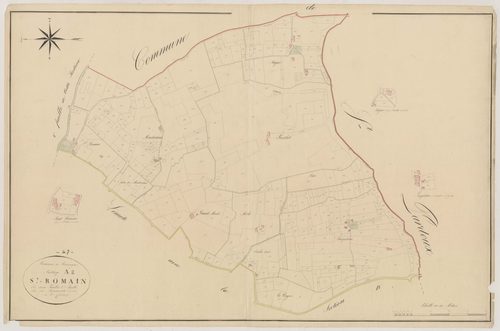 Plan napoléonien, atlas-A2 Saint-Romain, Roumagne