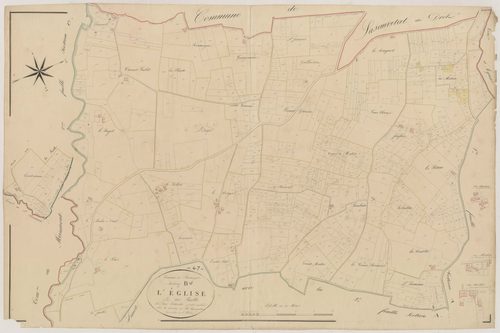 Plan napoléonien, atlas-B L’Eglise, Roumagne