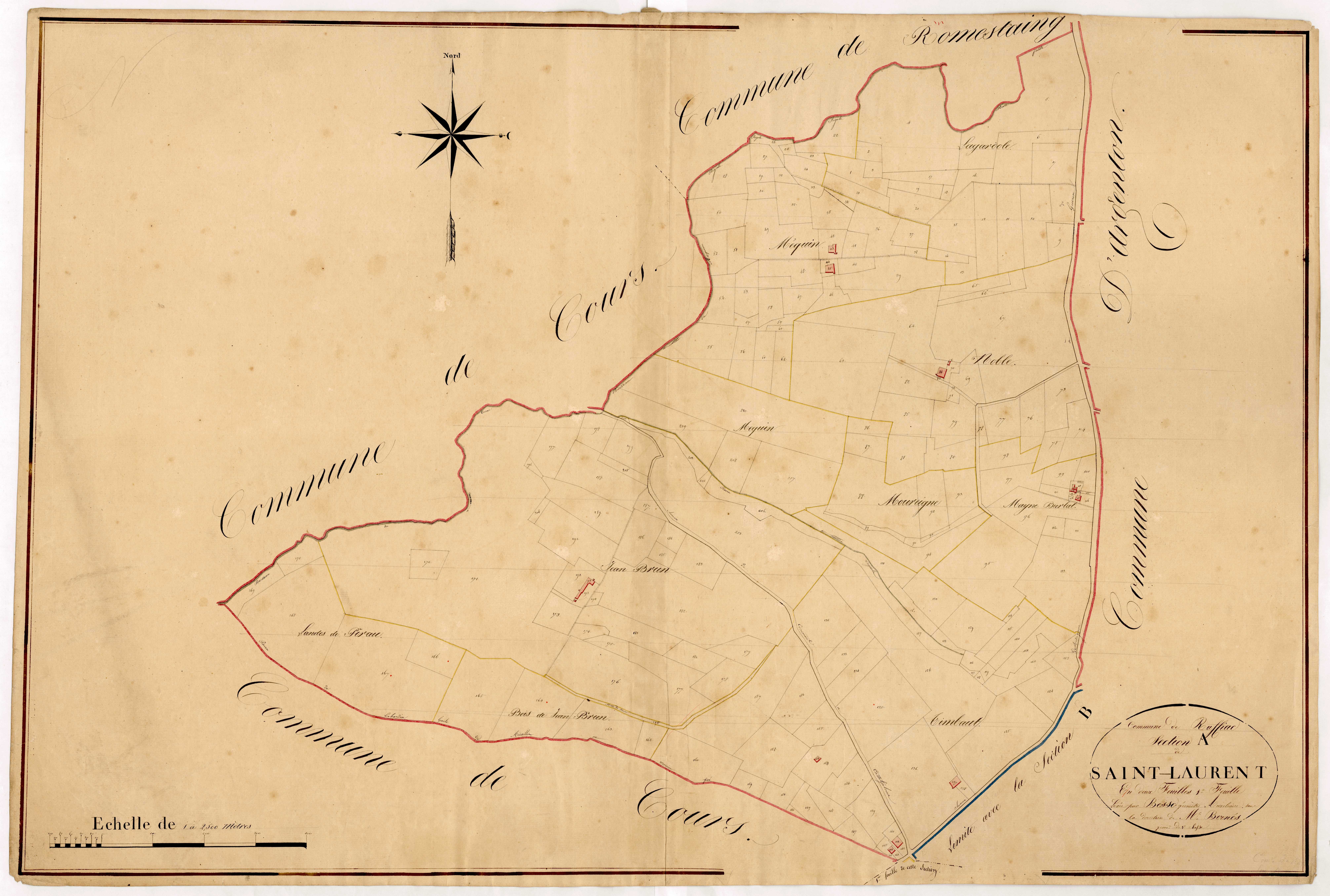 Plan napoléonien, atlas-A1 Saint-Laurent, Ruffiac